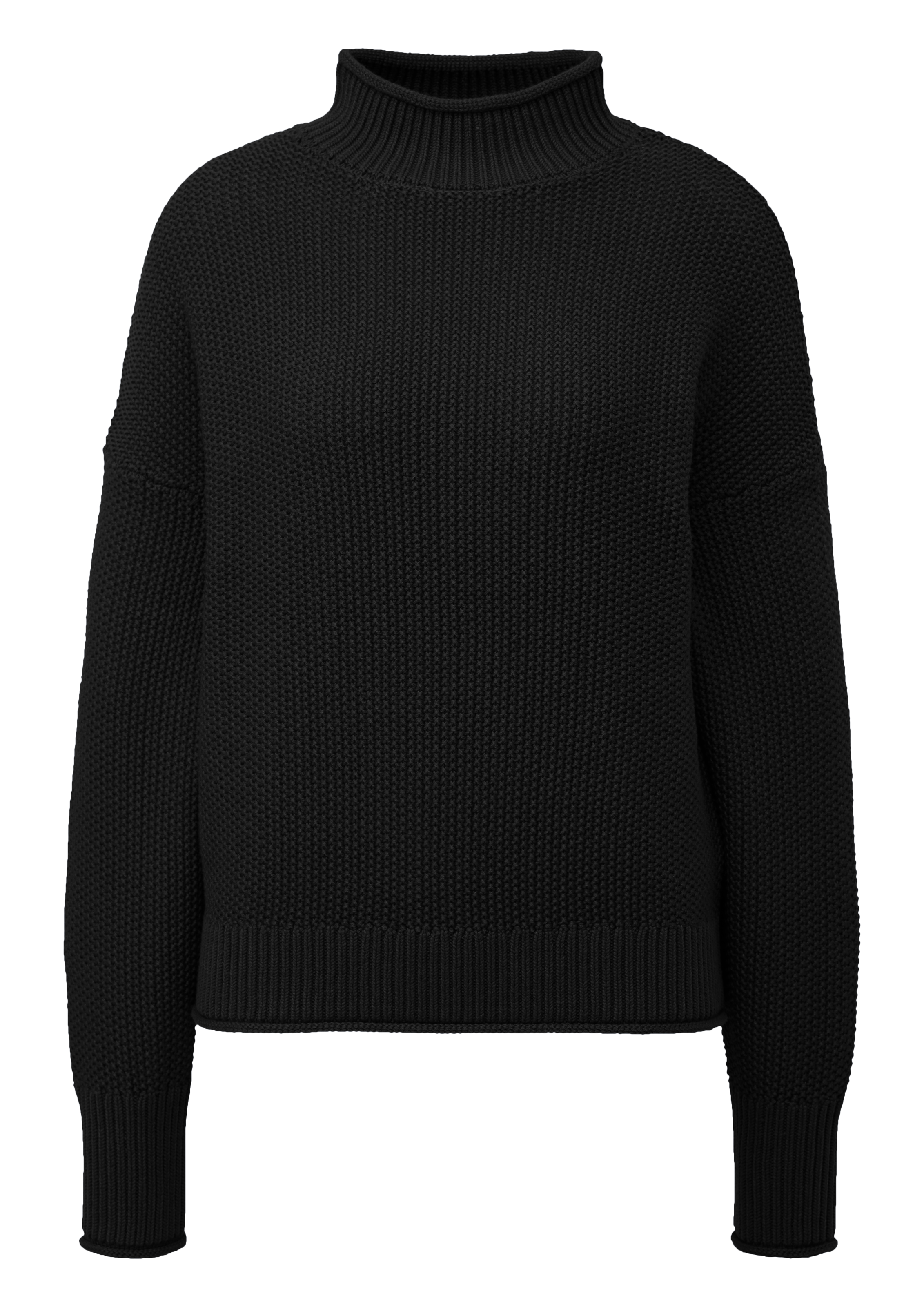 QS Strickpullover, mit geripptem Rollkragen