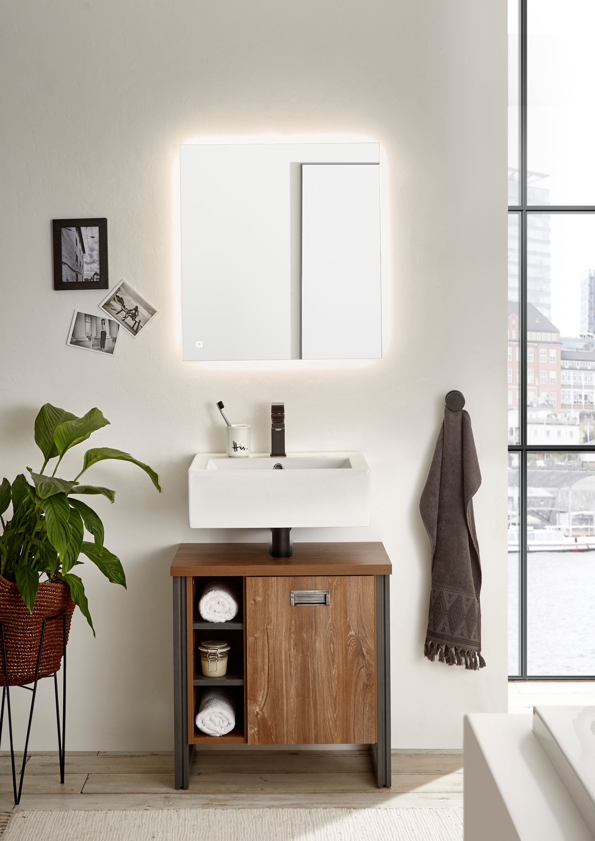 Places of Style LED-Lichtspiegel »Spiegel 60x65«