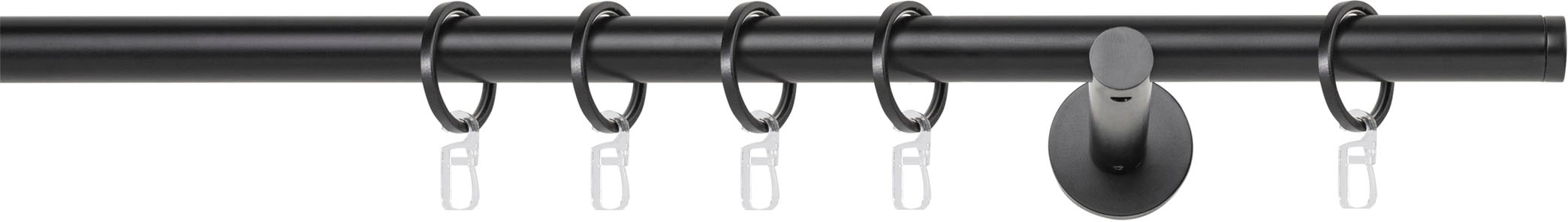 mydeco Gardinenstange »20mm Match Wandträger 12 cm« 1 läufig-läufig Fixmaß