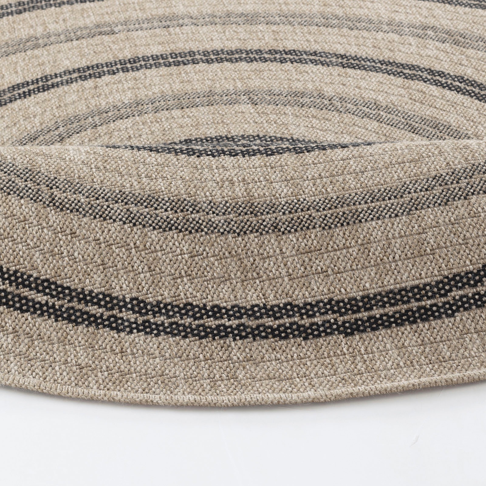 Livabliss Teppich »RYE«, rund, 8 mm Höhe, Teppich In- /Outdoor Boho Jute-Optik, Balkon, Terrasse, Garten, Rund