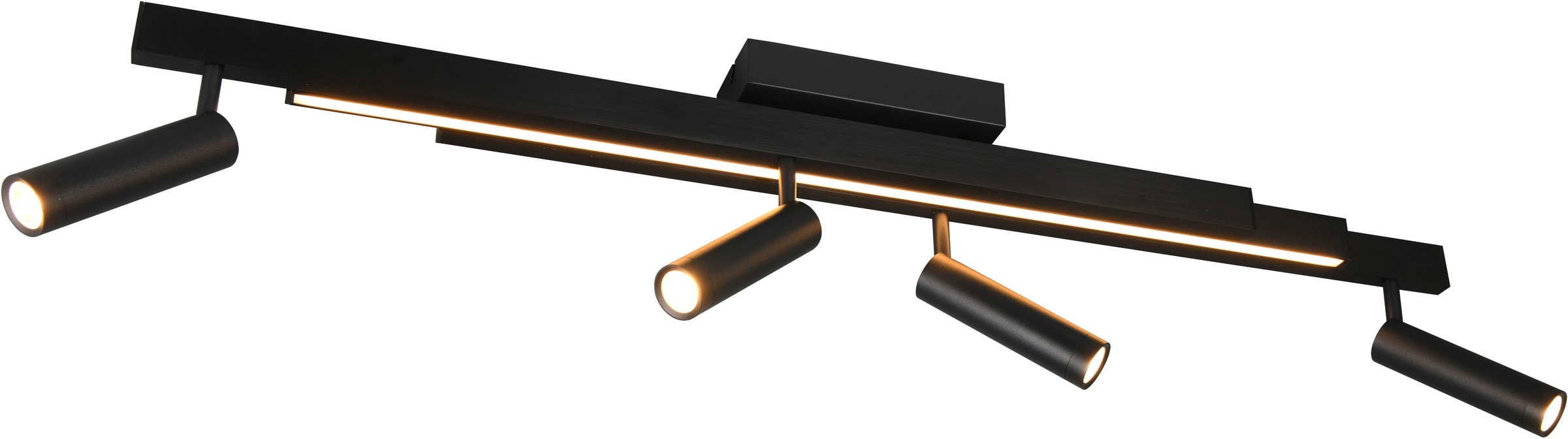 TRIO Leuchten LED Deckenleuchte »ZENO ausziehbare LED Deckenlampe mit 4 ver günstig online kaufen