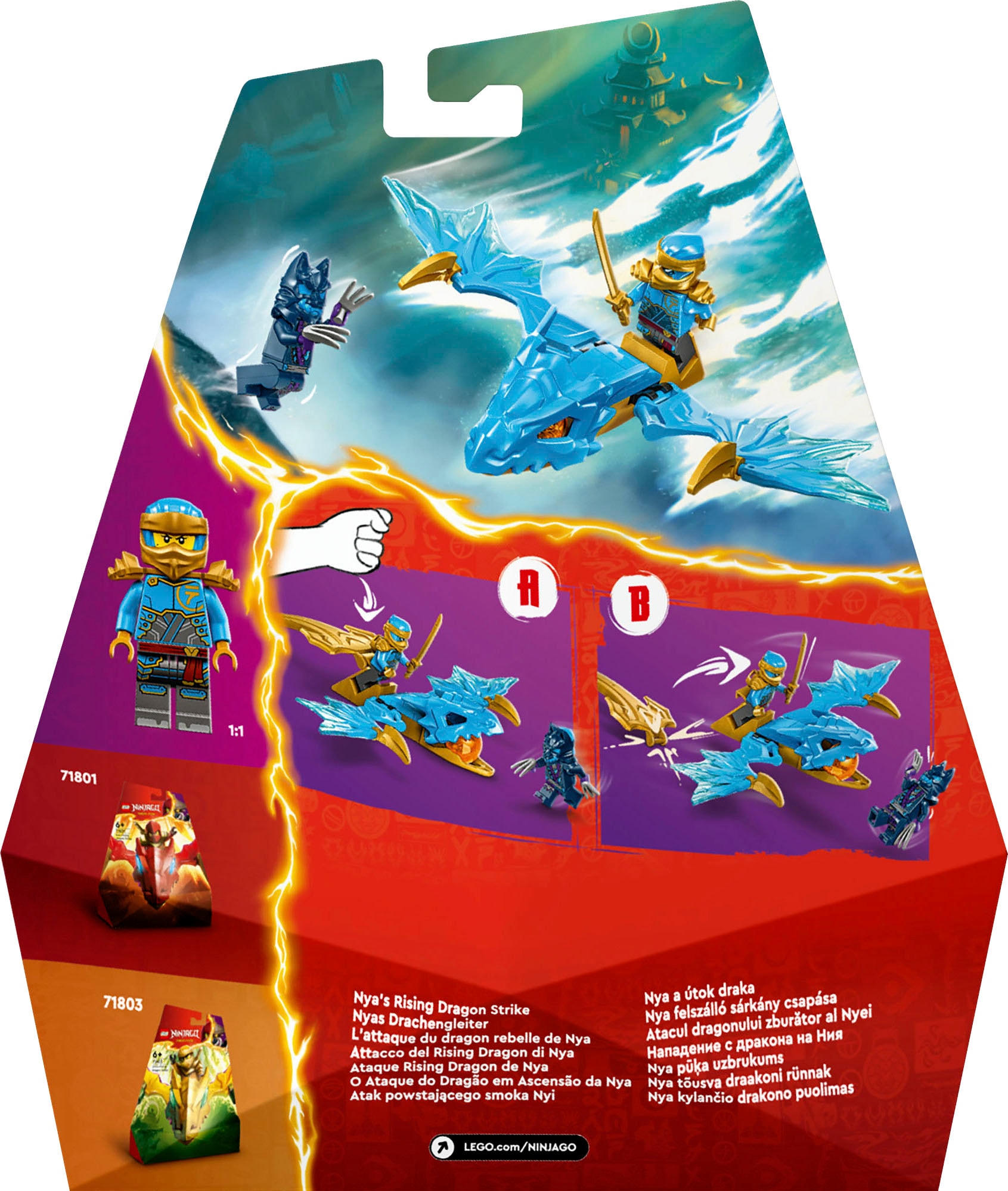 LEGO® Konstruktionsspielsteine »Nyas Drachengleiter(71802), LEGO Ninjago«, (26 St.), Made in Europe