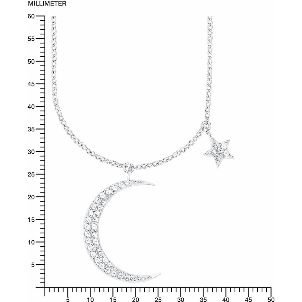Amor Kette mit Anhänger »Mond und Stern«