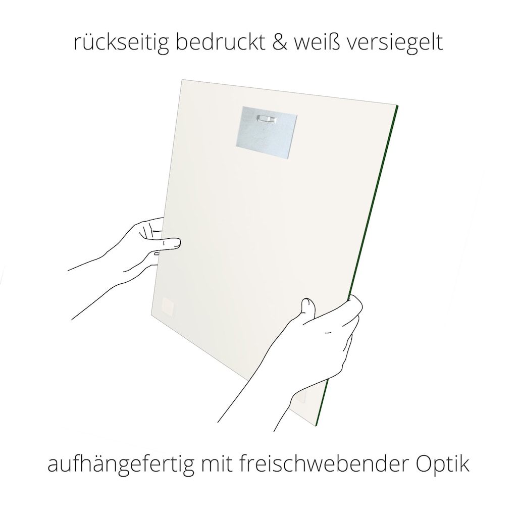 Artland Glasbild »Buchfink Lied«, Vögel, (1 St.)