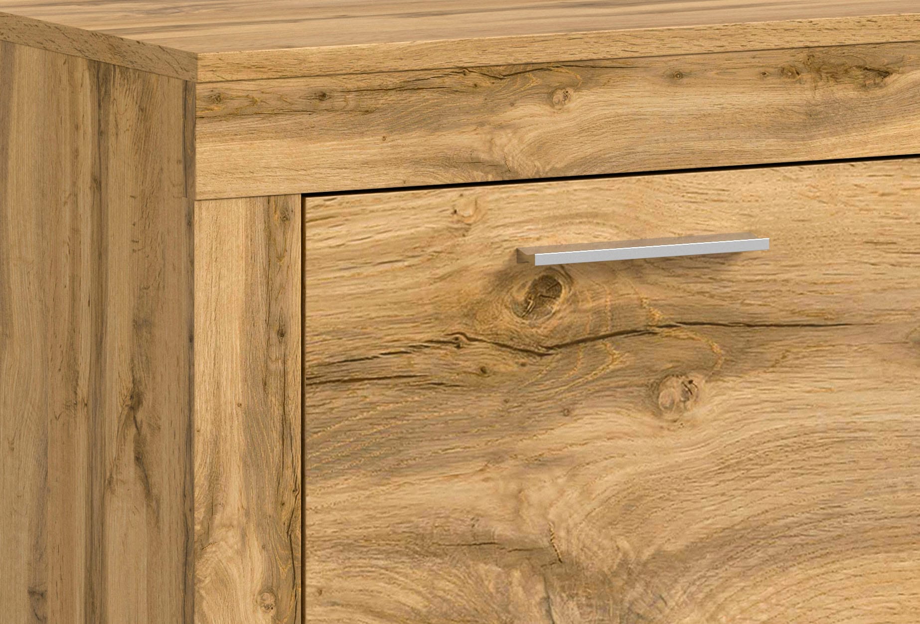 INOSIGN Wohnwand »Aosta, Breite 255cm, bestehend aus Highboard, Lowboard, Wandboard«, (3 St.), Wohnwand, Kombination, Anbauwand, Möbel Set, Schrankwand, Möbel Kombi
