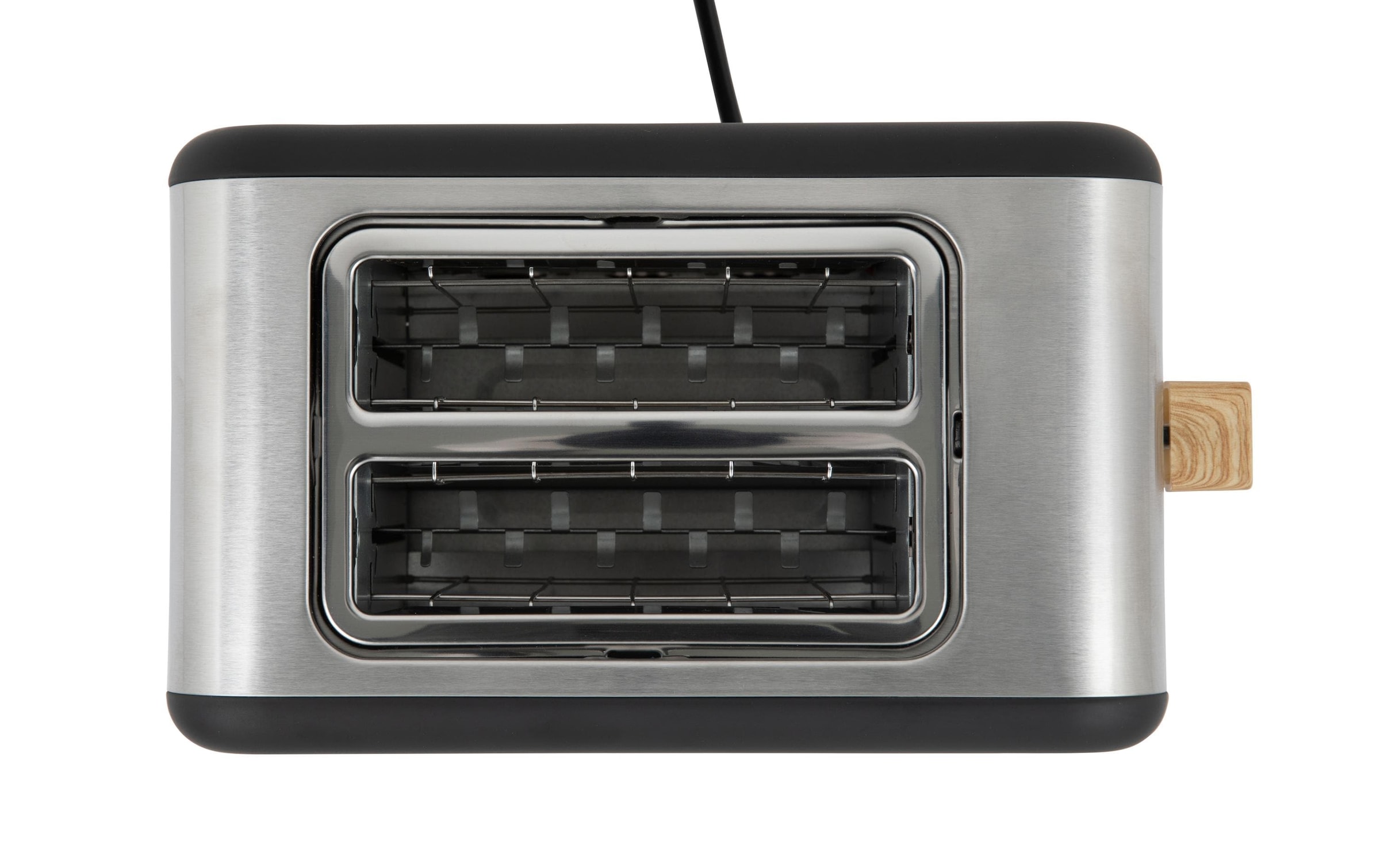 FURBER Toaster »Toaster Schwarz/Holz« für 2 Scheiben 850 W