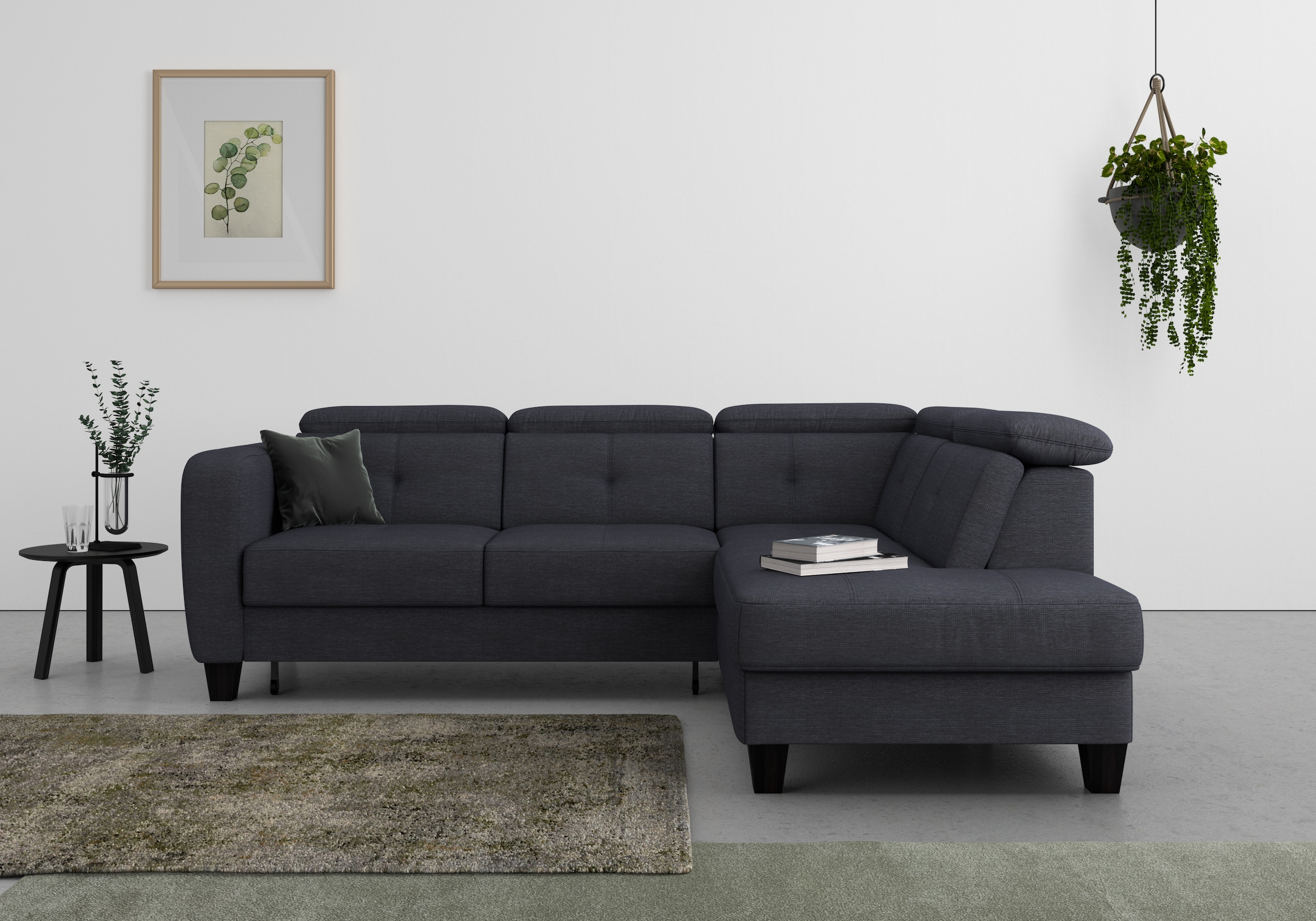 sit&more Ecksofa »Belluci L-Form«, inklusive Federkern, wahlweise mit Bettf günstig online kaufen