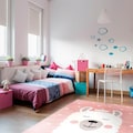 Living Line Kinderteppich »Lama«, rechteckig, 12 mm Höhe, Spielteppich, Pastell-Farben, Kinderzimmer