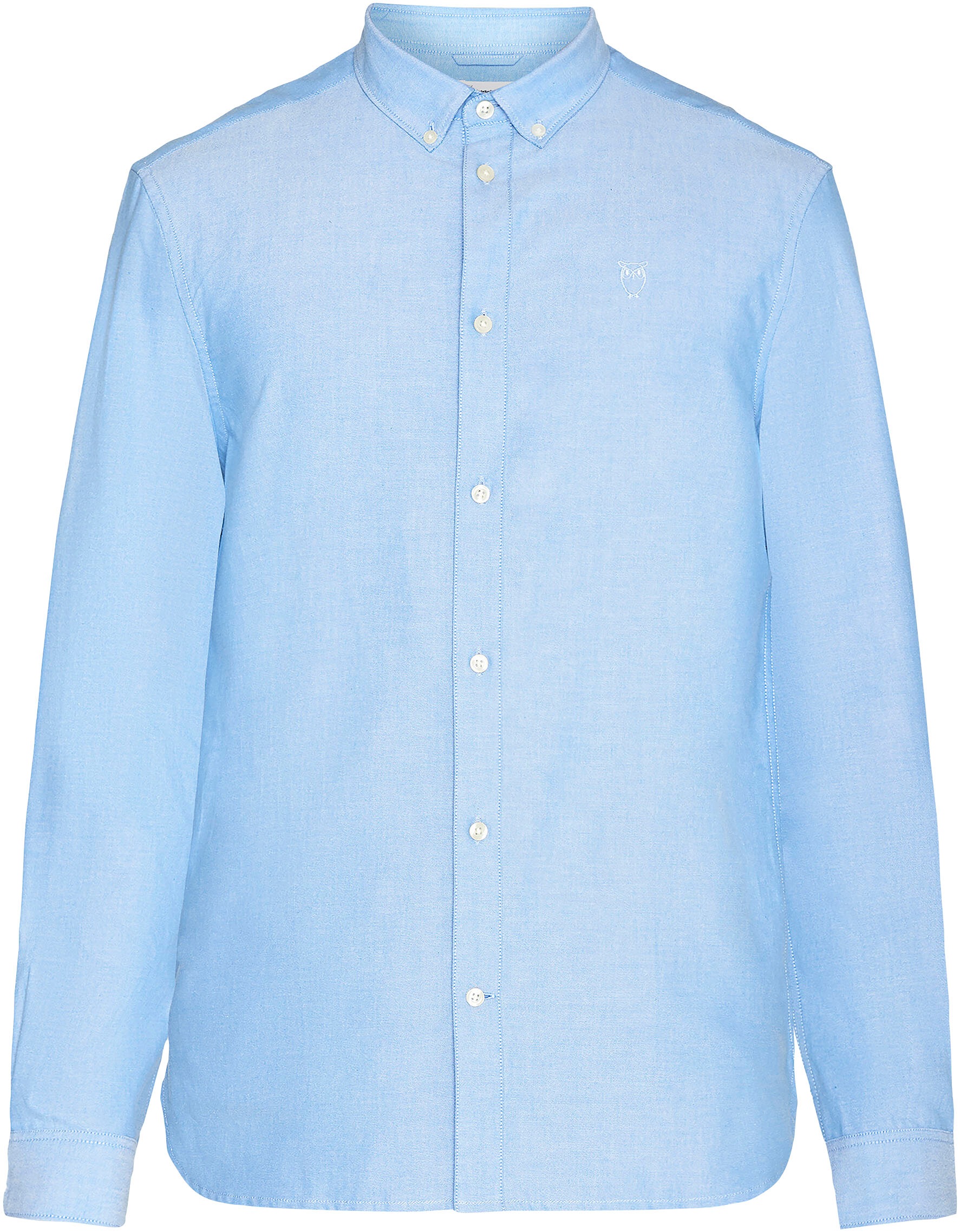 KnowledgeCotton Apparel Langarmhemd »HARALD« mit Button-Down-Kragen