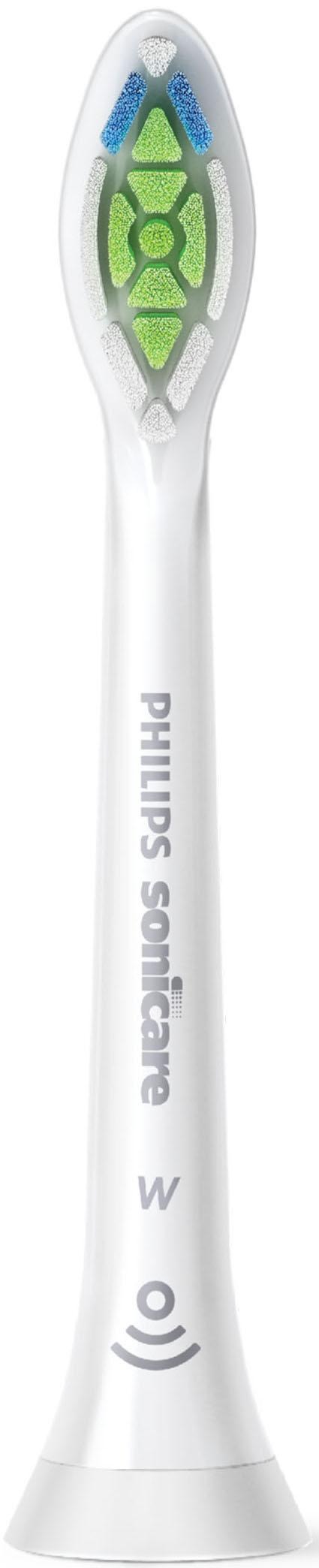 Philips Sonicare Aufsteckbürsten »Standard W2 Optimal White, Farbe weiß«, mit der Bürstenkopferkennung, Standardgröße