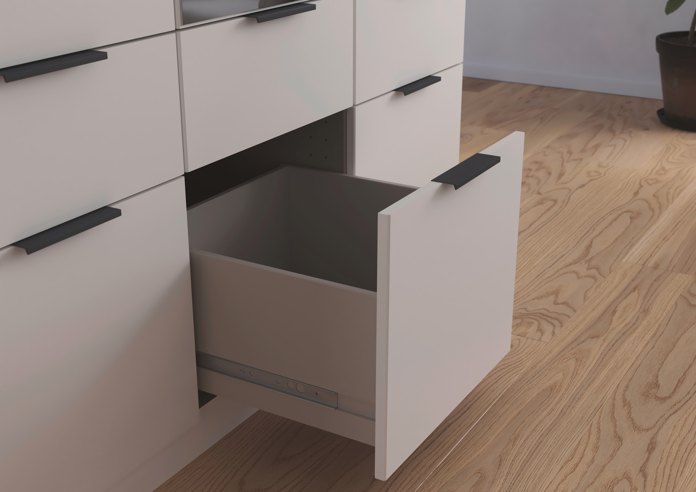 rauch Kleiderschrank »Kleiderschrank Schrank Garderobe Wäscheschrank DUNDEE«, (mit 3 Griff-Varianten), Schubladen in zwei Höhen, optional mit Spiegel MADE IN GERMANY