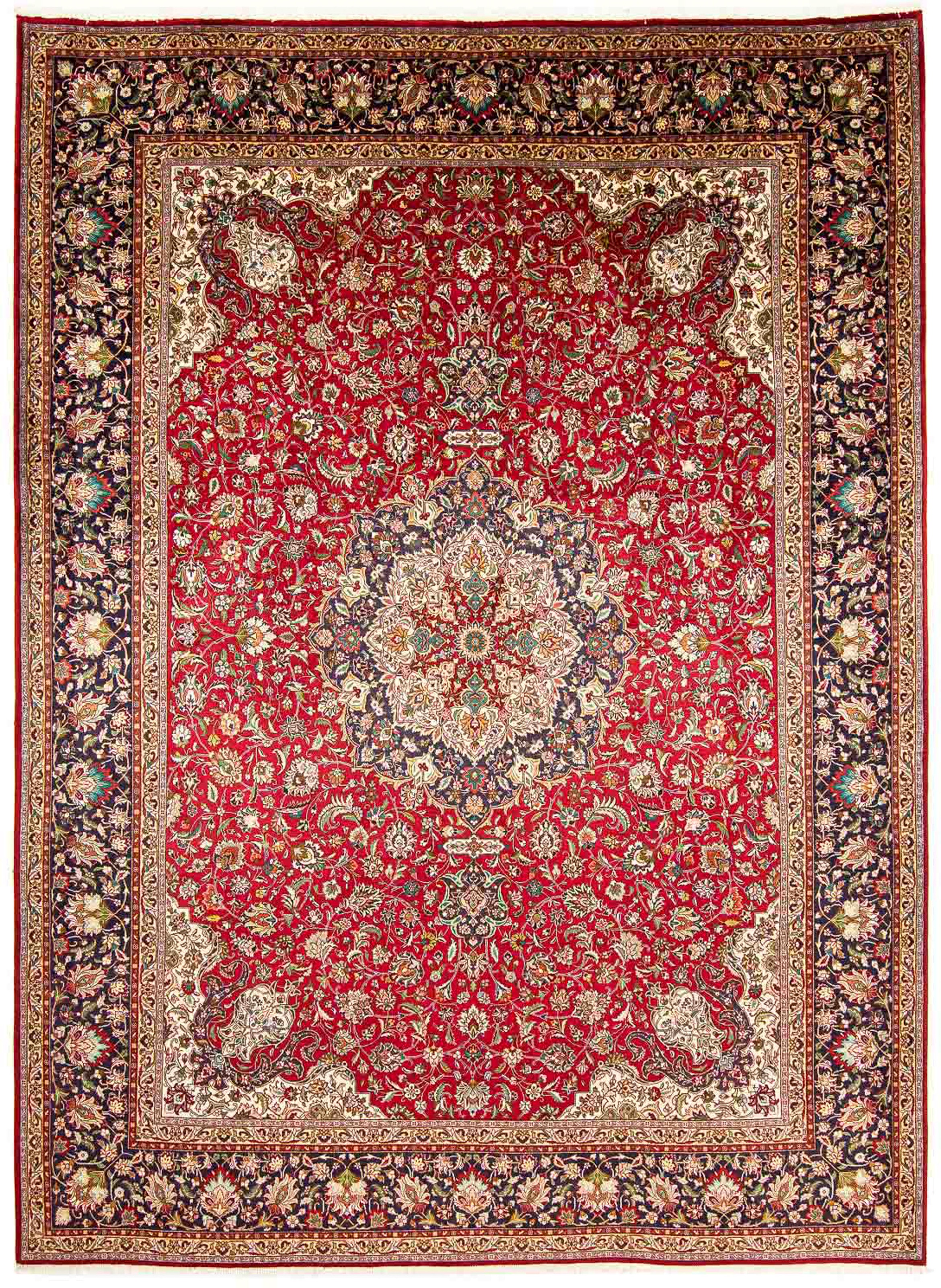 morgenland Orientteppich »Perser - Täbriz - Royal - 398 x 300 cm - rot«, re günstig online kaufen