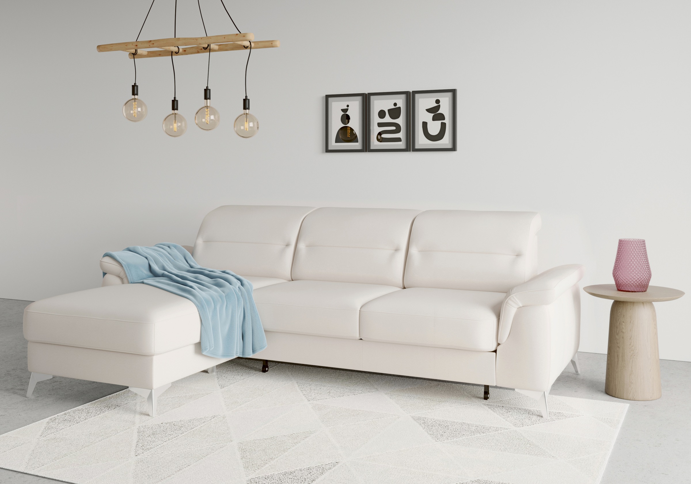 sit&more Ecksofa »Sinatra L-Form«, mit Recamiere, optinal mit Kopfteilverst günstig online kaufen