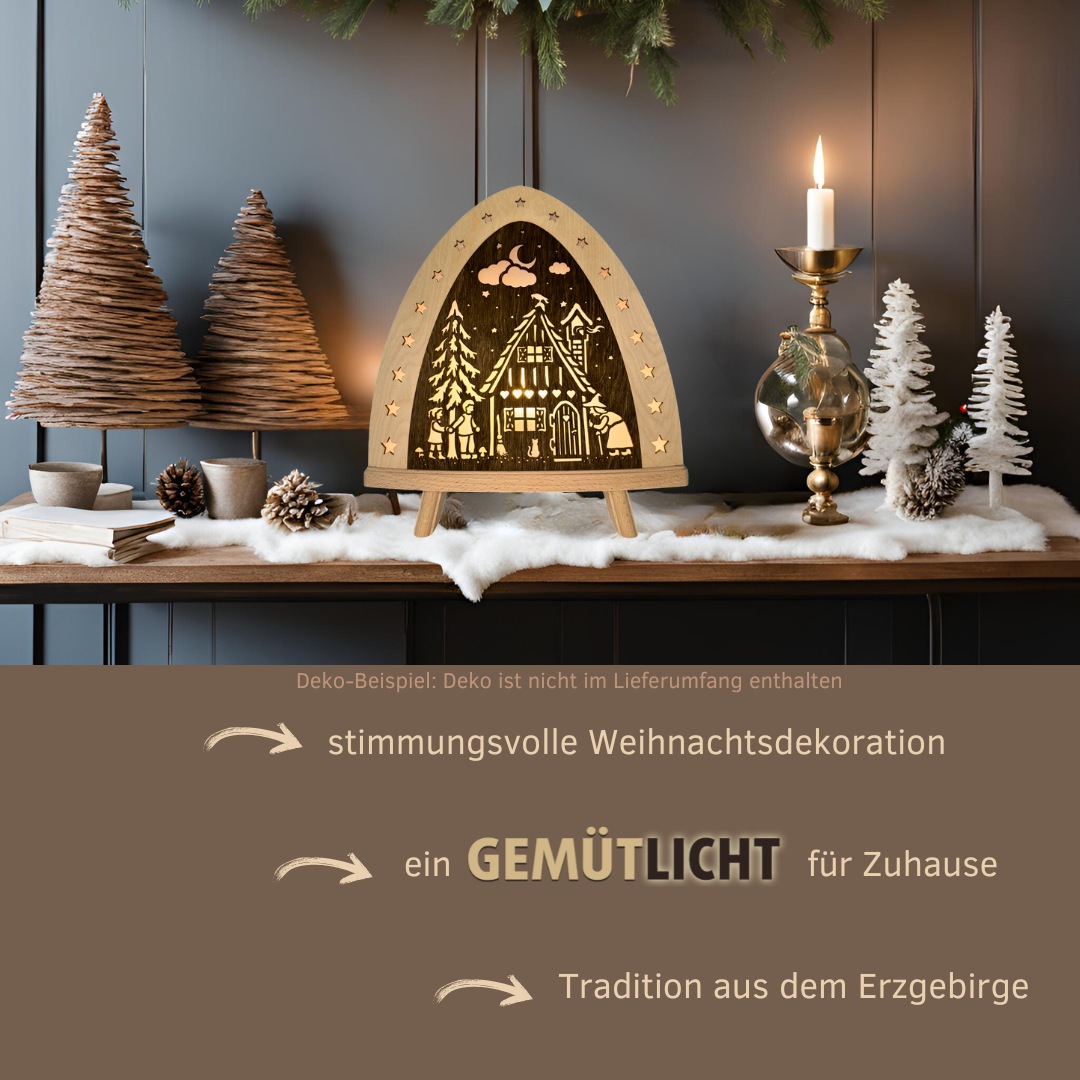 Weigla LED Dekolicht »Hänsel & Gretel, BxHxT: 30x32x6 cm« E14 Weihnachtsdek günstig online kaufen