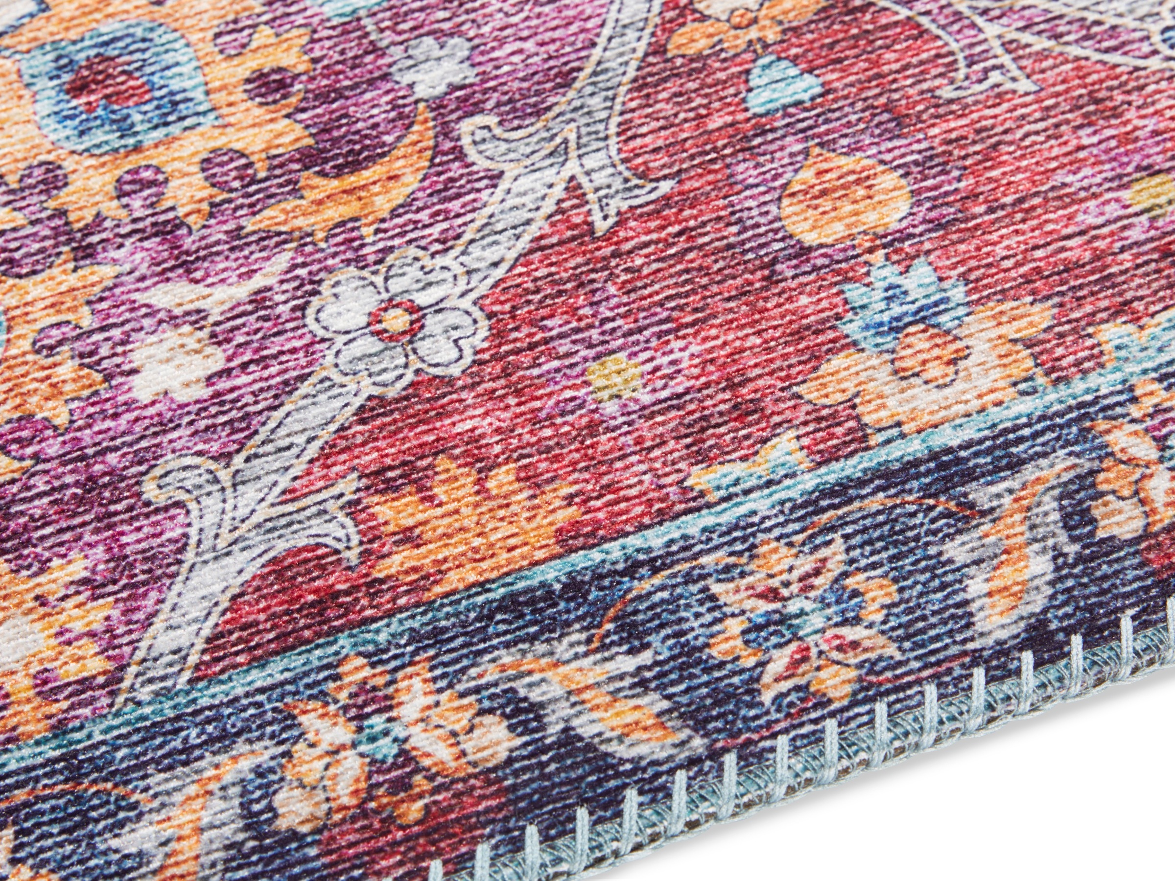ELLE DECORATION Teppich »Kashmir Ghom«, rechteckig, 5 mm Höhe, Orientalisch, Läufer, Kurzflor, Vintage, Wohnzimmer, Schlafzimmer