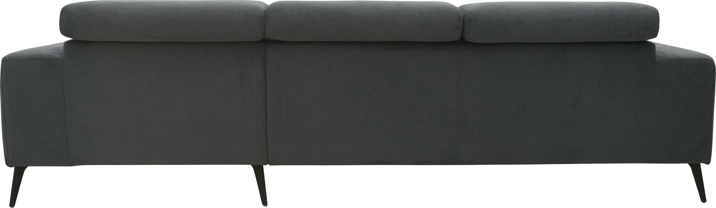 DOMO collection Ecksofa »Trento L-Form, mit Kufenfuß oder Einzelfuß«, wahlweise mit Kopfteilverstellung, Recamiere links/rechts bestellbar