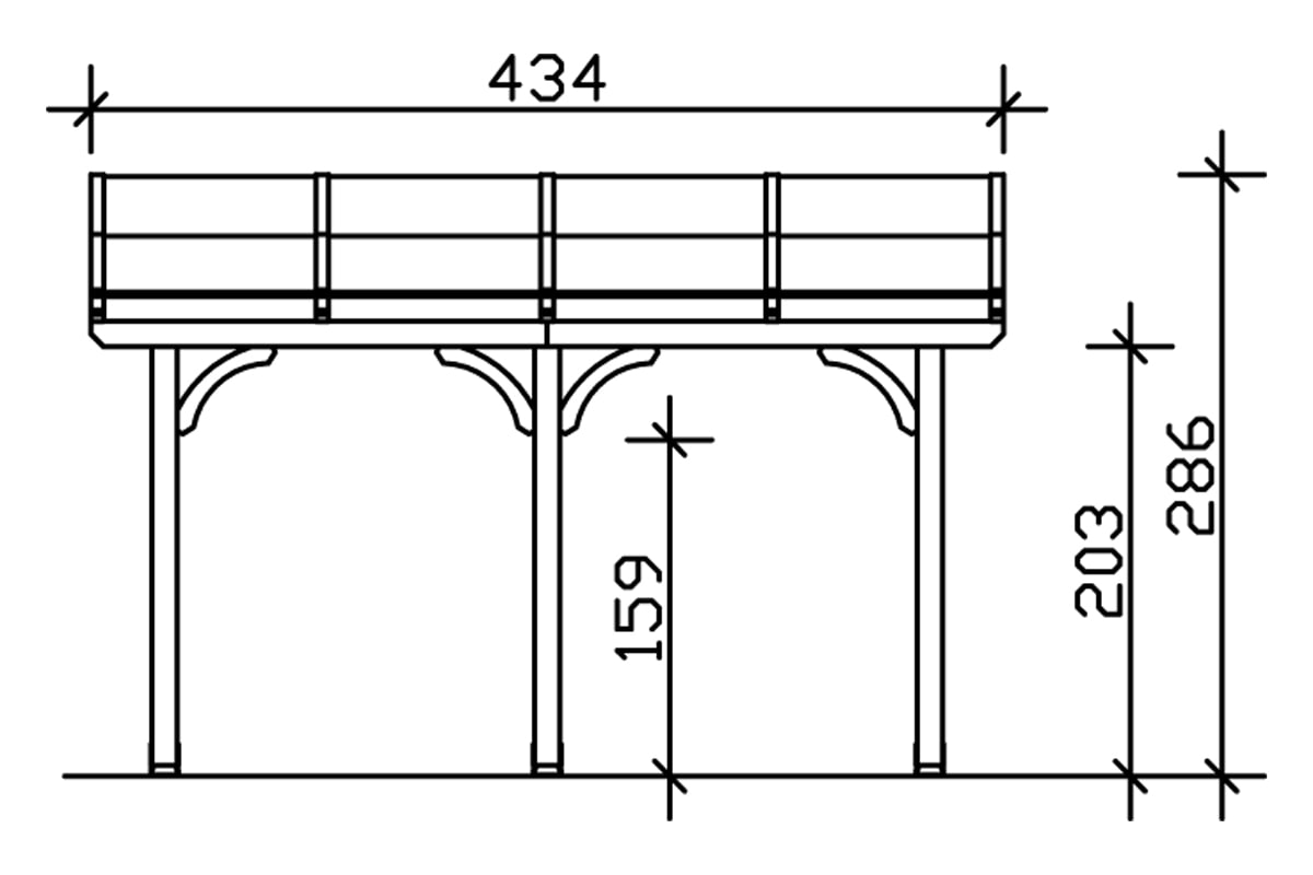 Skanholz Terrassendach »Venezia«