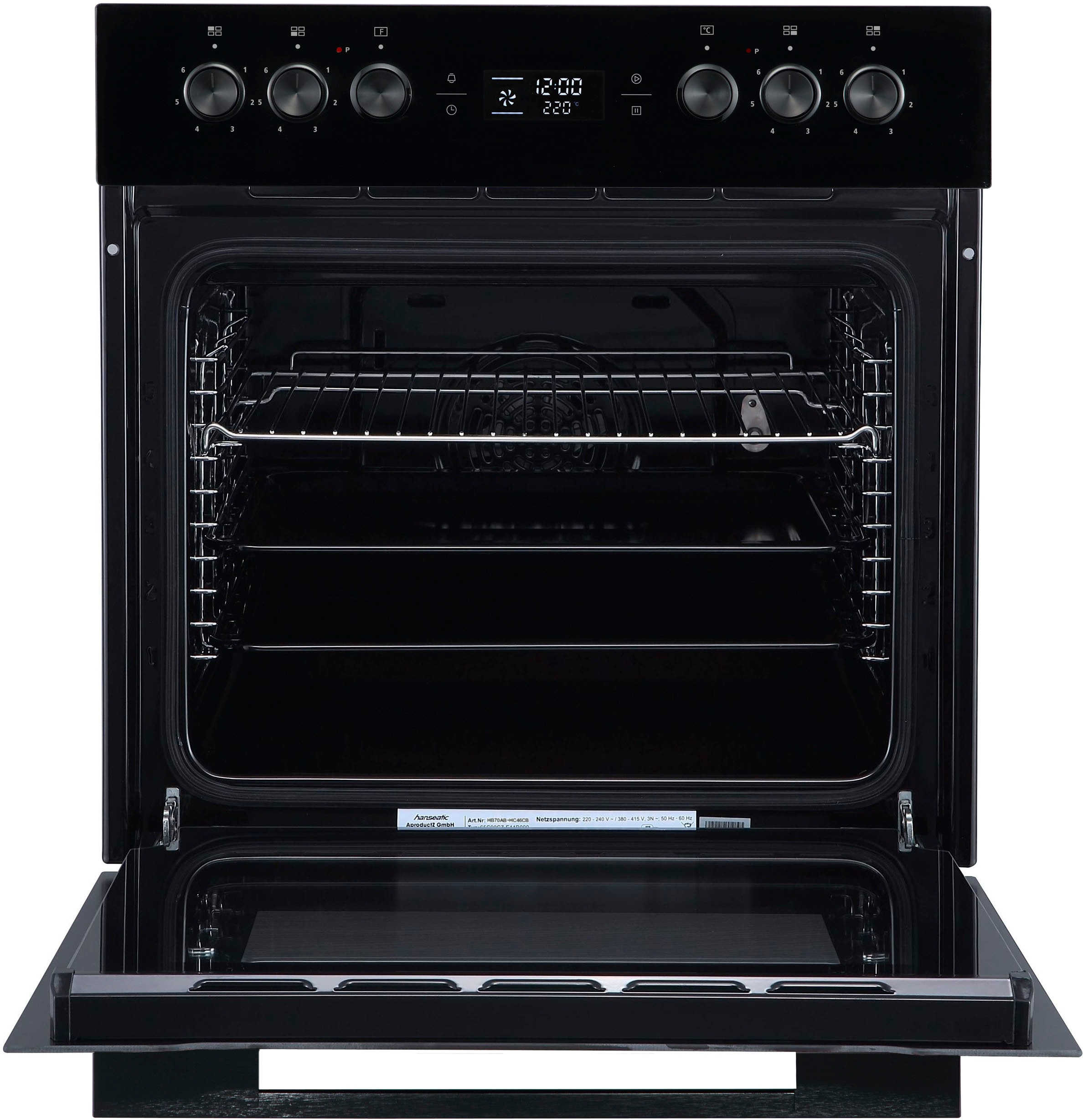 Hanseatic Elektro-Herd-Set »HB70AB+HC46CB«