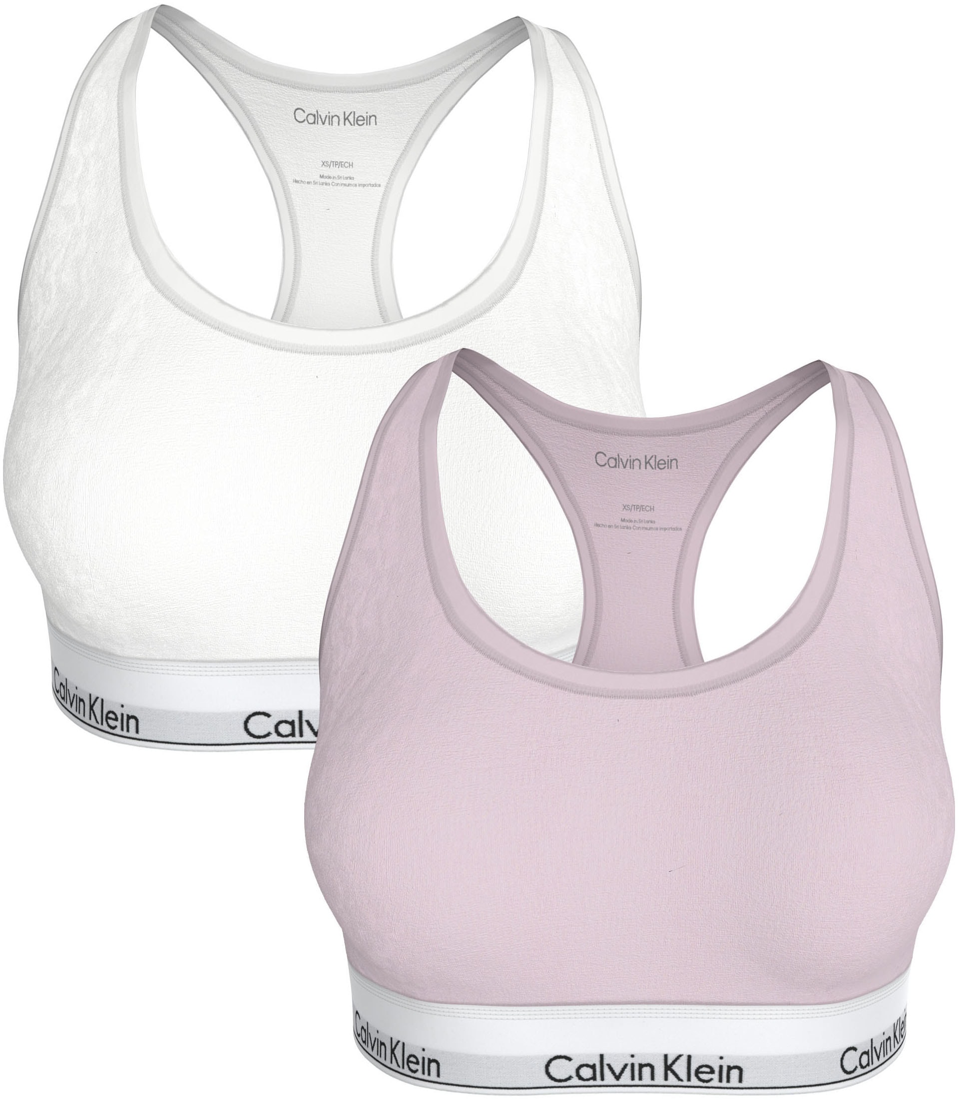 Calvin Klein Underwear Bralette »BRALETTE 2PK« Packung, 2er-Pack,  Körpernahe Passform mit elastischem Bund