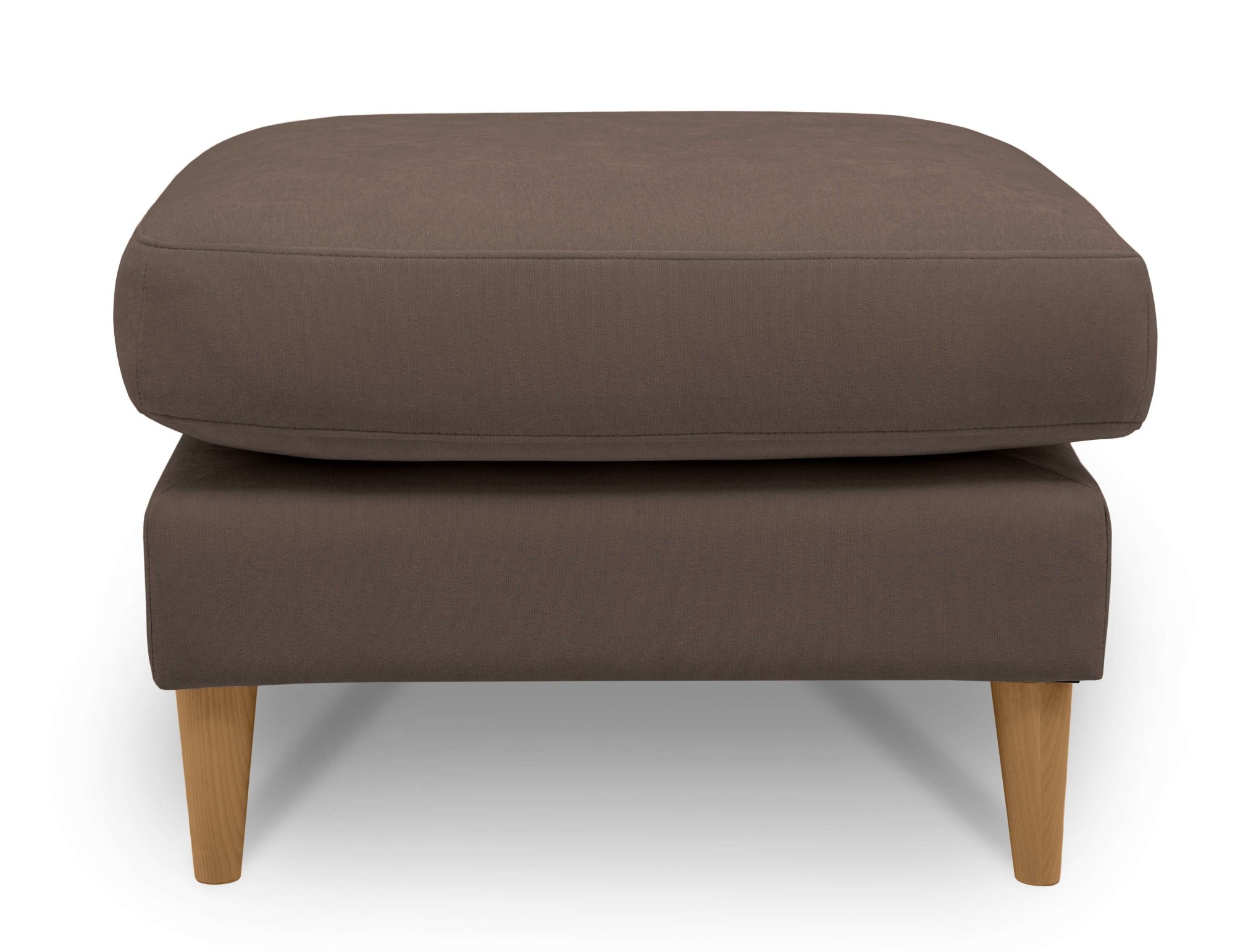 OTTO home Pouf »Finnian« Polsterhocker 70x70 cm, Chenille, Massivholzfüße günstig online kaufen