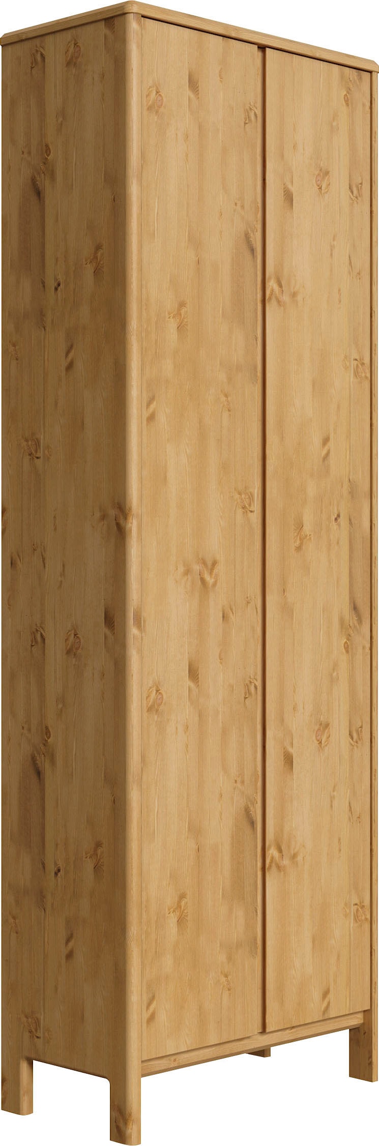 Garderobenschrank „Luven“, aus Massivholz, Höhe 192 cm, natur B/H/T: 65 cm x 192 cm x 34 cm