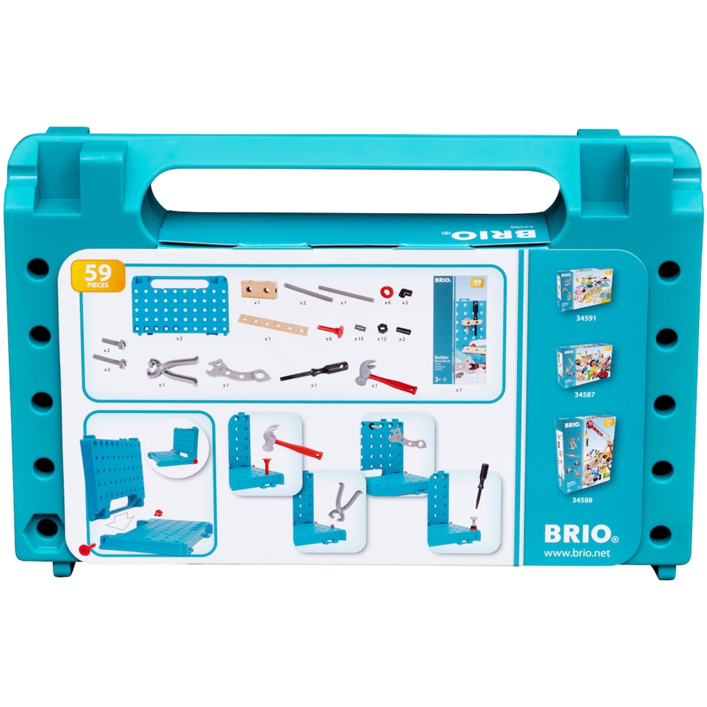 BRIO® Spielwerkzeug »Builder Werkbank-Koffer«, (Set)