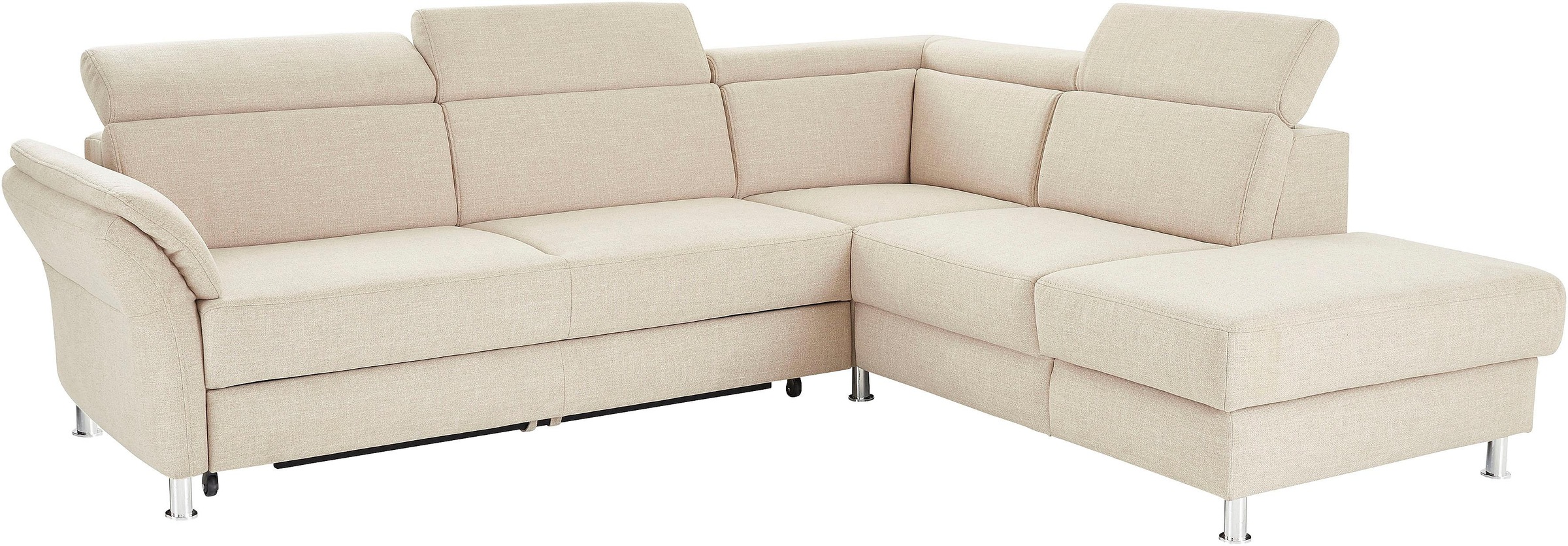 sit&more Ecksofa »Avignon L-Form«, inklusive Kopfteilverstellung, wahlweise mit Bettfunktion