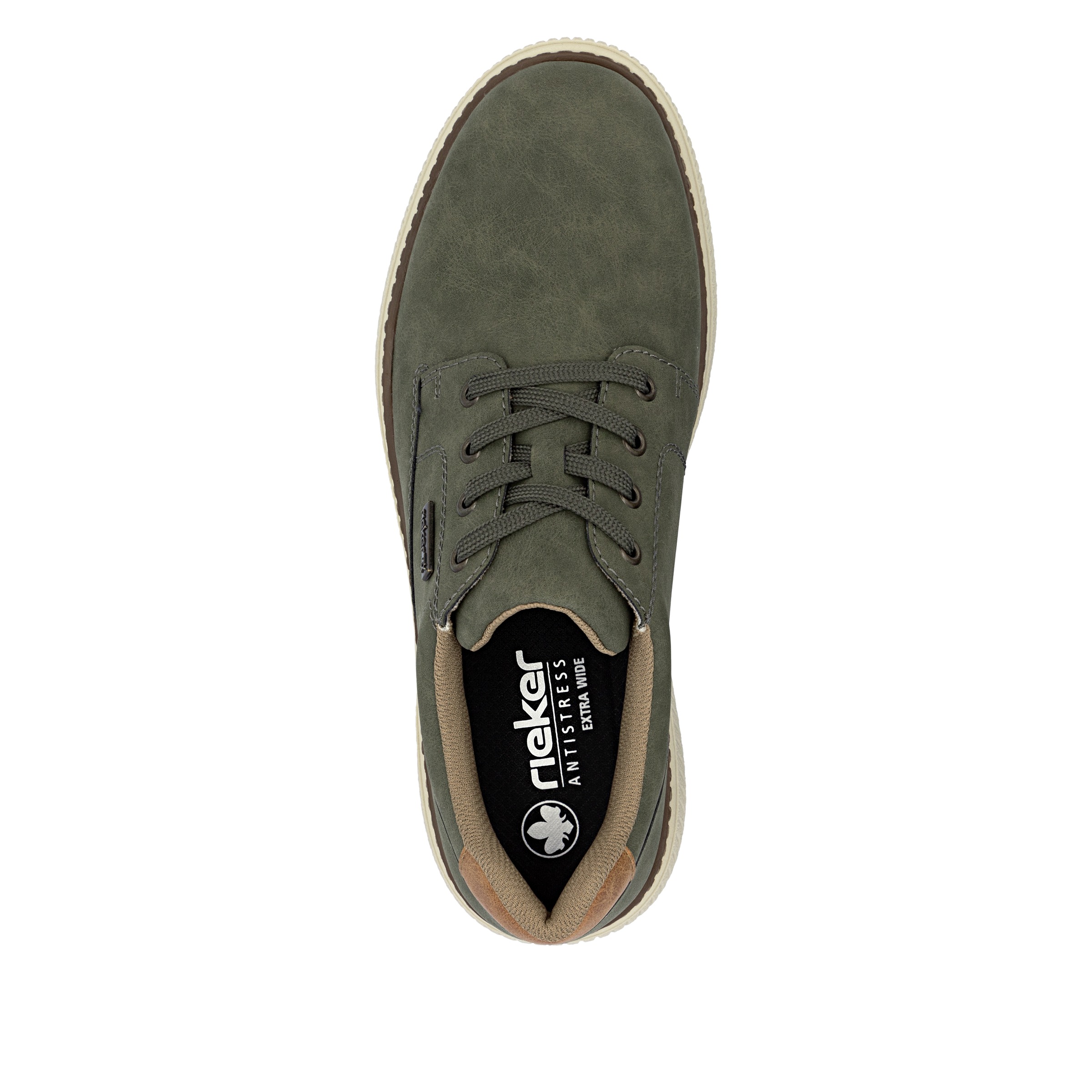 Rieker Sneaker, Halbschuh, Schnürschuh, Casual Sneaker mit weichem Schaftrand