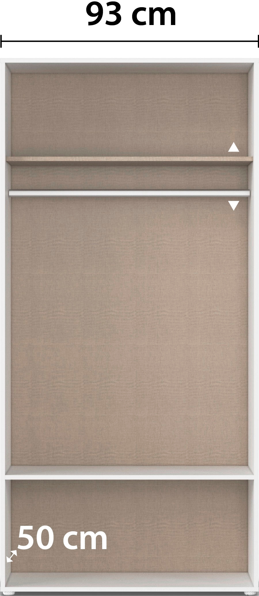 rauch Kleiderschrank »Drehtürenschrank Schrank Garderobe Wäscheschrank VOYAGER« in 3 verschiedenen Ausstattungen BASIC/CLASSIC/PREMIUM,  mit 2 modernen Griffvarianten, mit Außenschubladen MADE IN GERMANY