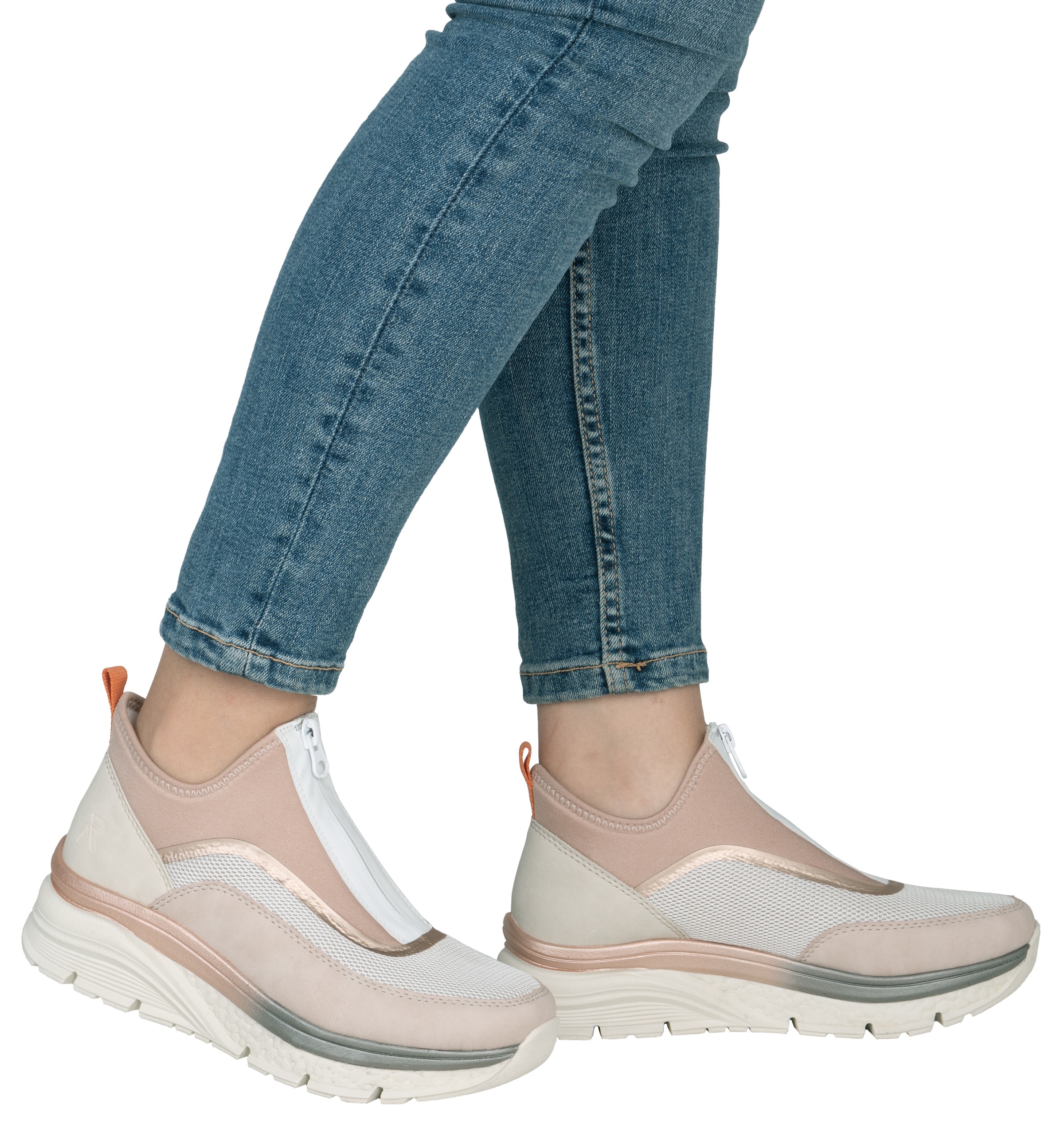 Rieker Schlupfboots  , Keilabsatz, Freizeitschuh, High Top-Sneaker, Reißverschluss