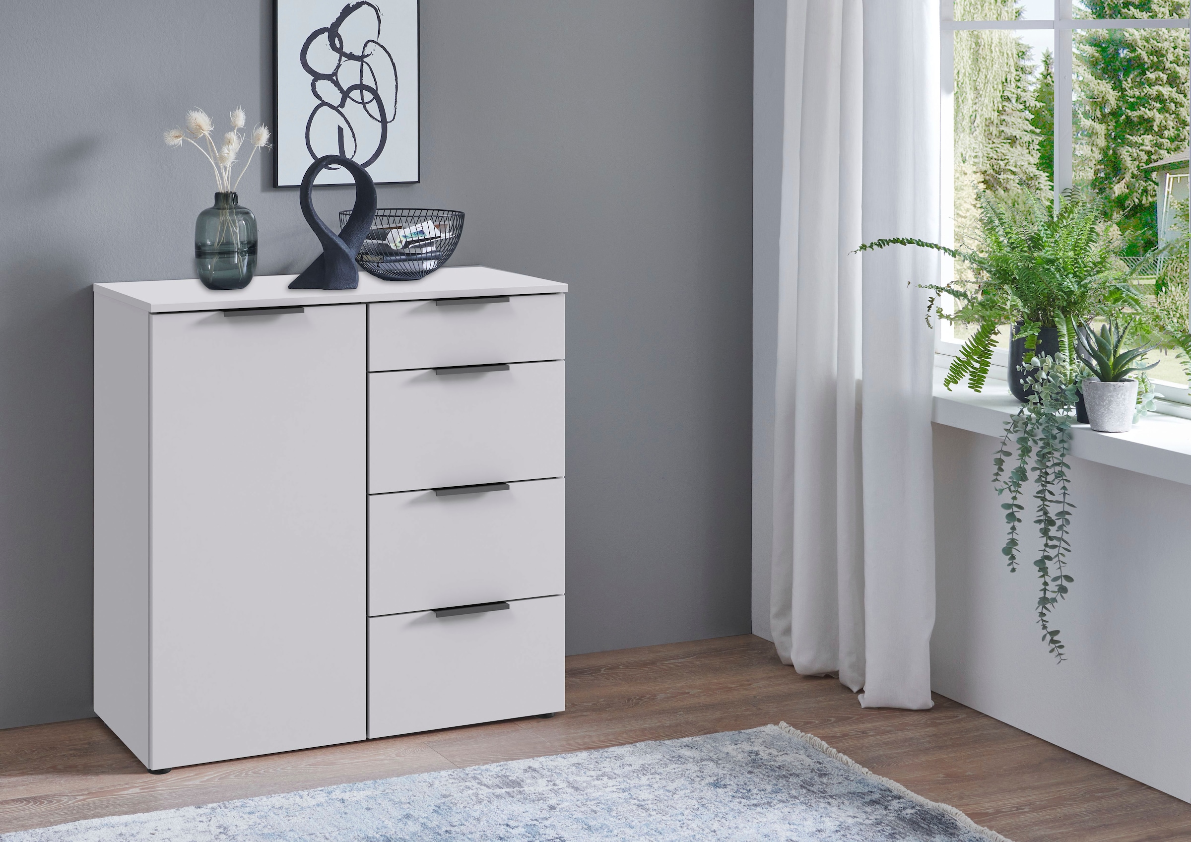 Wimex Kombikommode »Oxford by fresh to go, mit Schubladen, in 2 Größen«, (81 oder 135cm breit, 92cm hoch, 41cm tief), Mit Soft-close Beschlägen