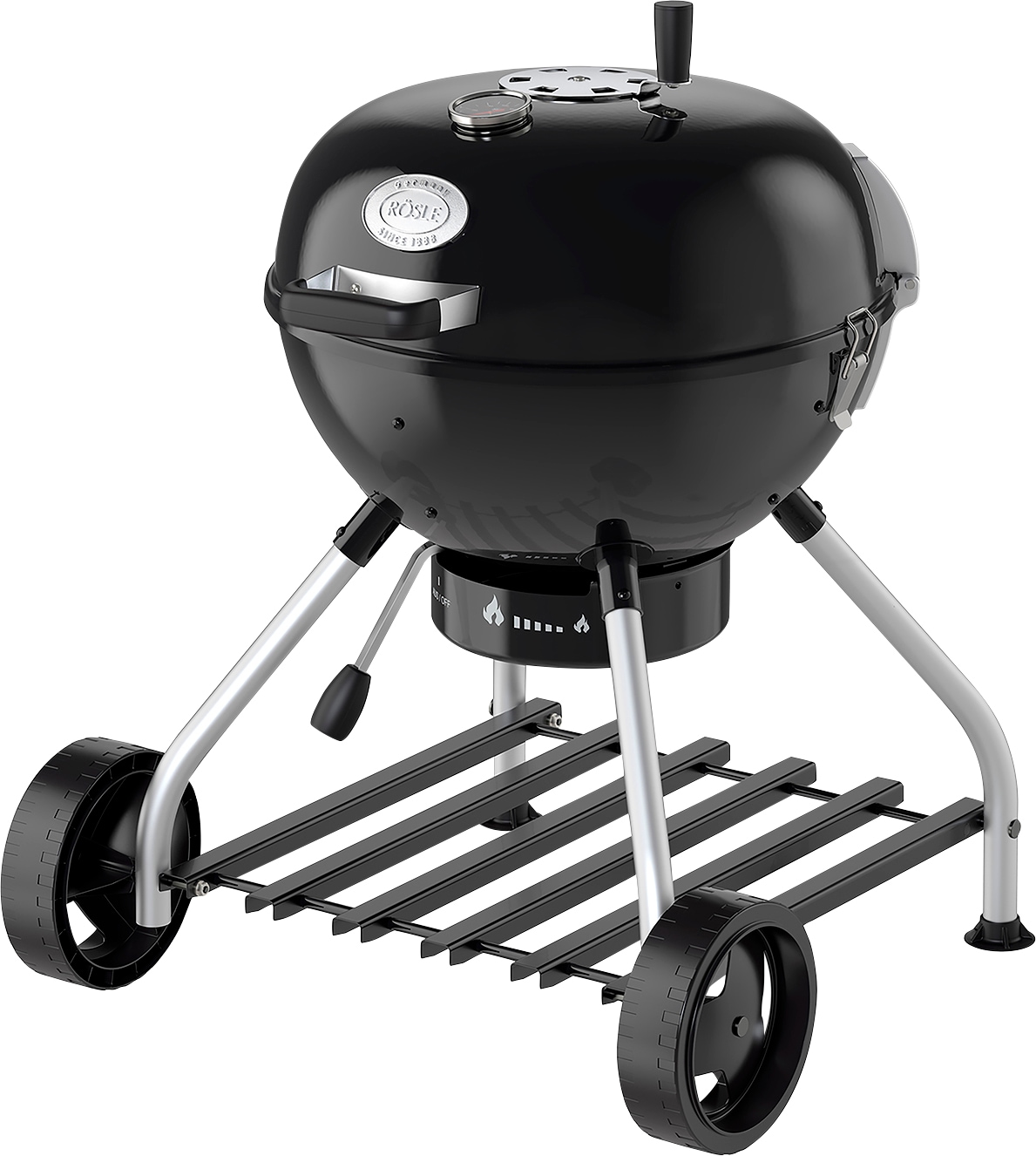 RÖSLE Smoker »Kugelgrill No.1/F50-S, 25009«, mit zwei Smoker-Ringen oder als Mini-Kugelgrill, 2x Ø 50 cm