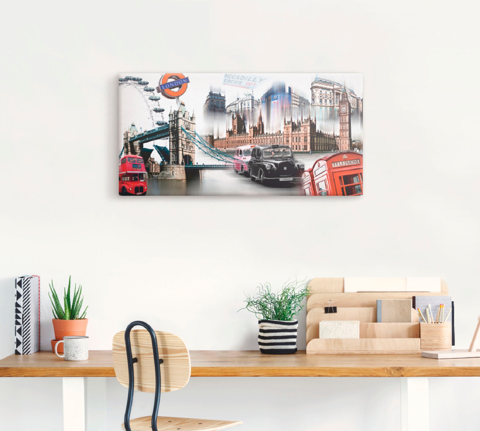 Artland Wandbild »London Skyline Collage IV«, Großbritannien, (1 St.), als günstig online kaufen