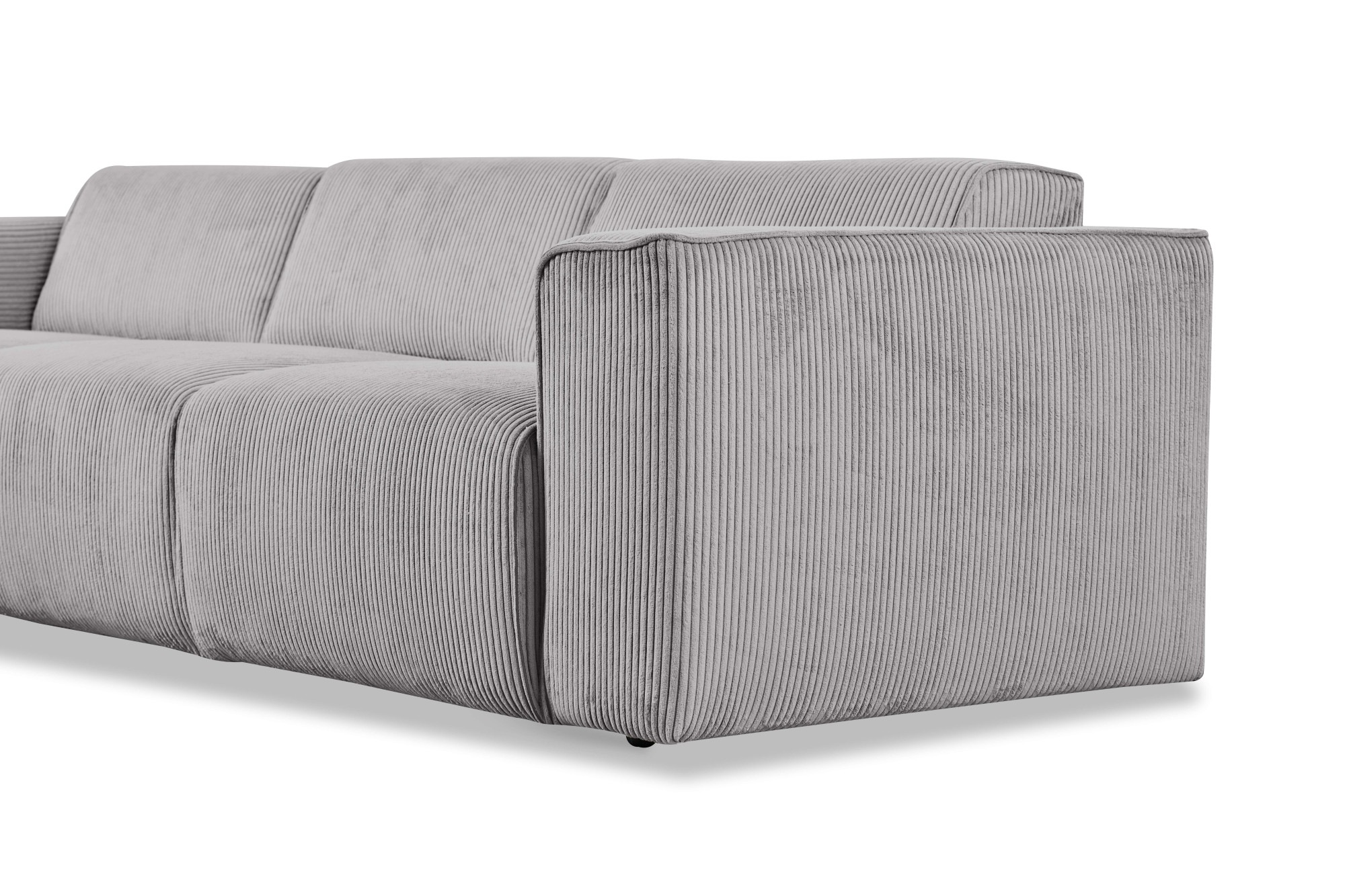 andas Ecksofa »Noord«, L-Form, mit Kedernaht, Breite 281 cm, Cord, Struktur, Webstoff