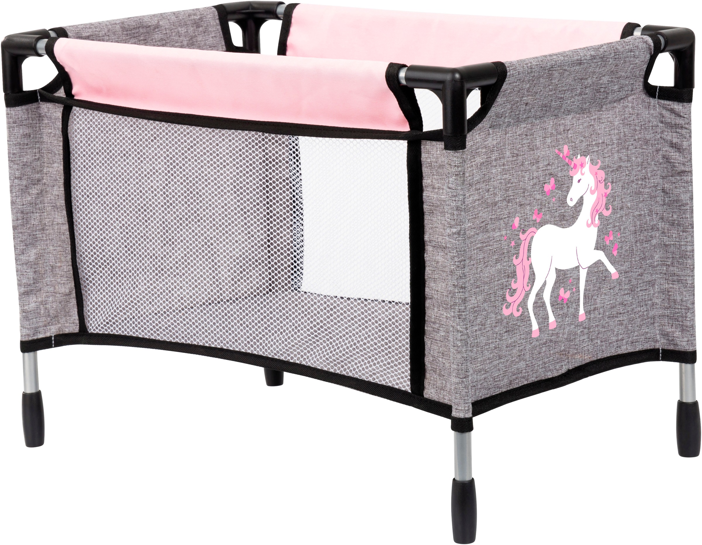 Bayer Kombi-Puppenwagen »Xeo, grau/rosa«