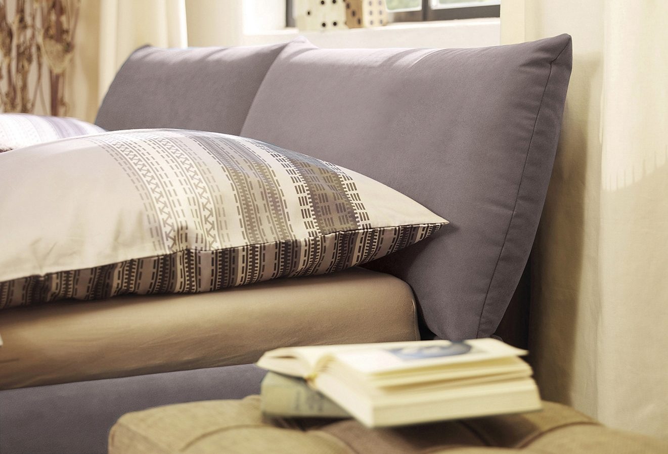 TOM TAILOR HOME Polsterbett »SOFT PILLOW«, mit Kopfteil in Kissenform, wahlweise mit Lattenrost und Matratze