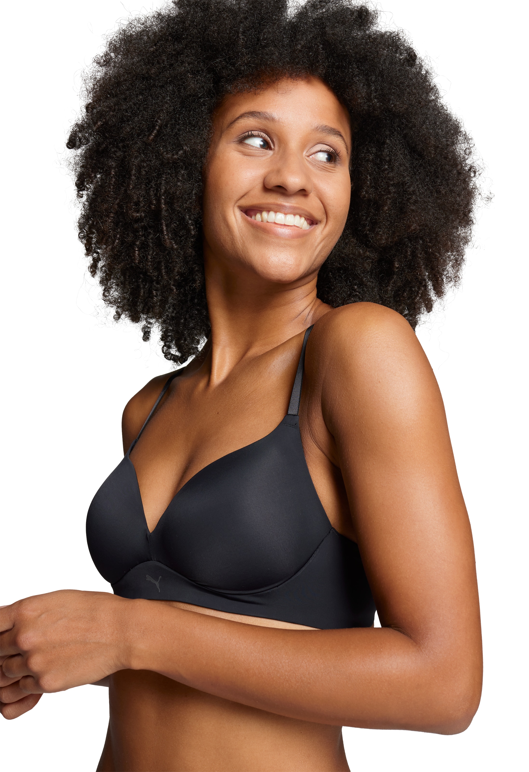 PUMA Bügelloser BH »PUMA WOMEN SOFT PADDED BRA« weiche Wattierung, vorgeformte Körbchen