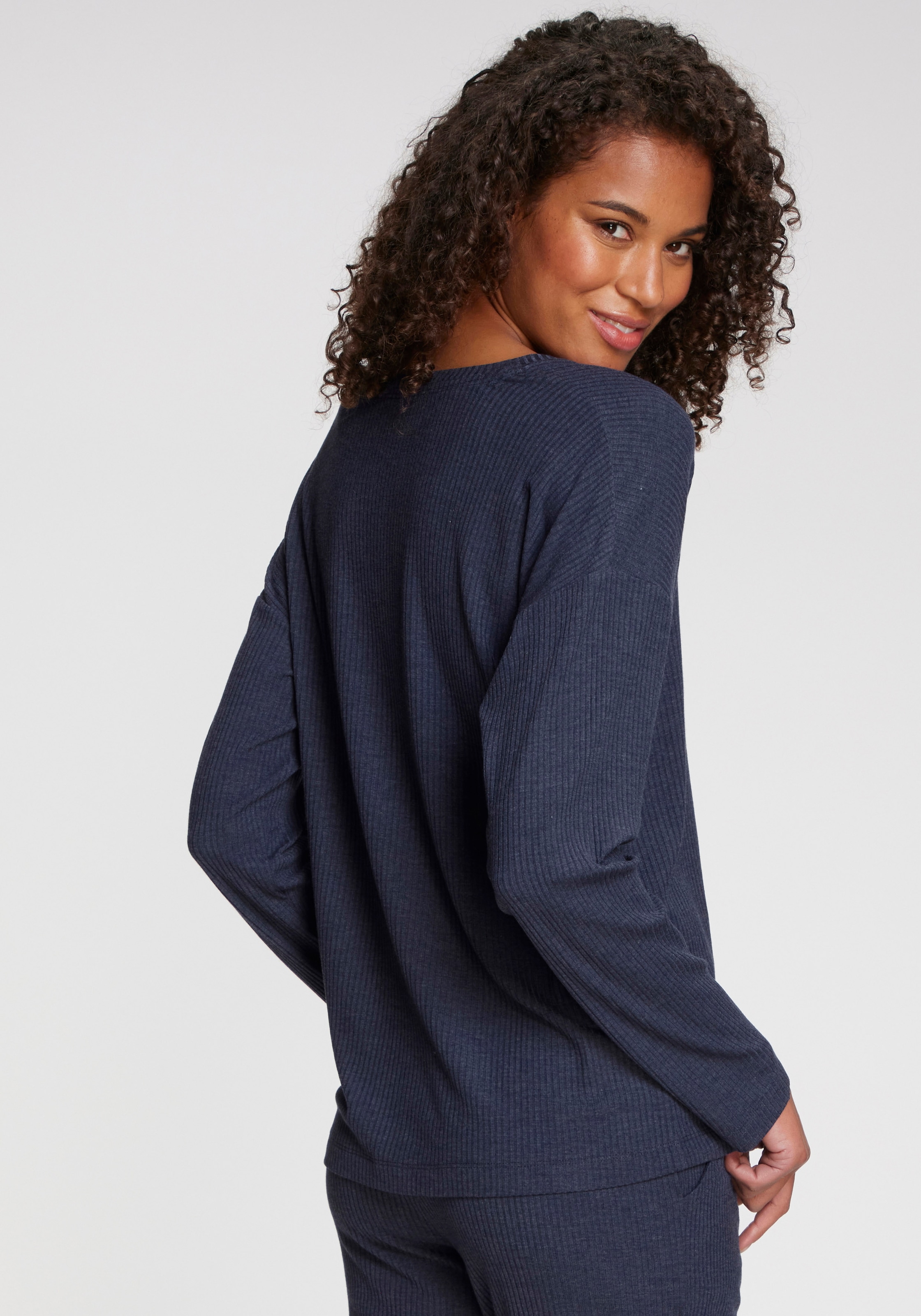 s.Oliver Longsleeve, Aus weicher Rippqualität