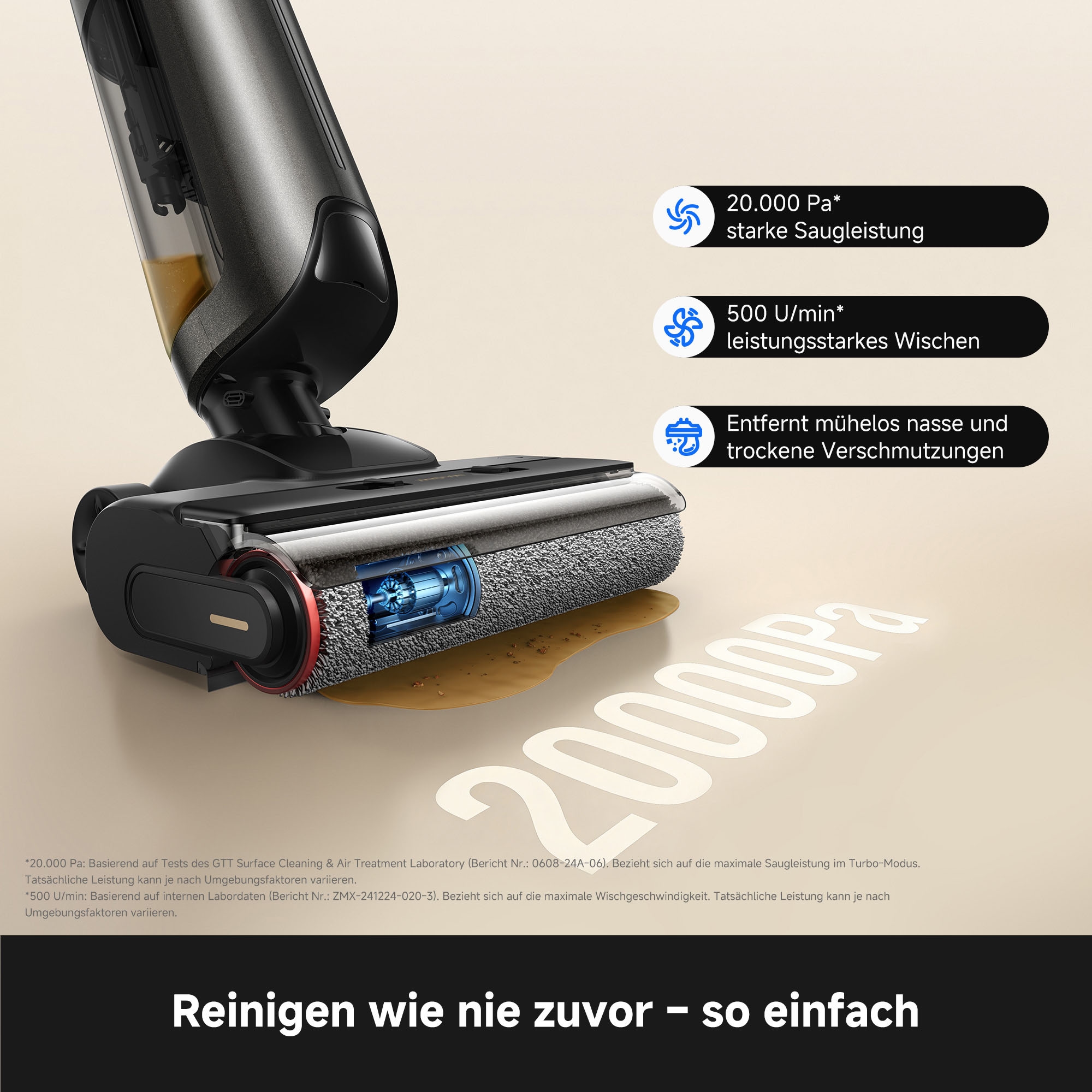 Mova Nass-Trocken-Sauger »MOVA M10 Air« 18 kPa Saugkraft