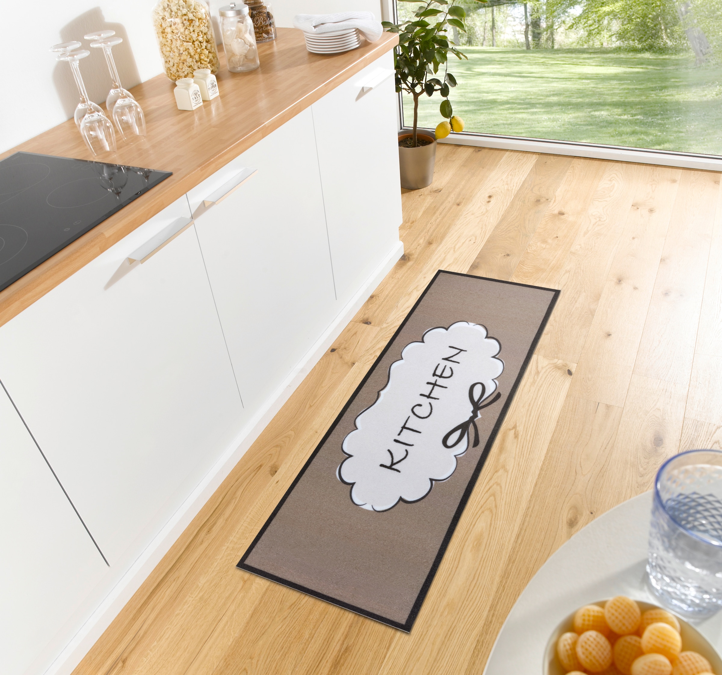 HANSE Home Küchenläufer »Kitchen Cloud«, rechteckig, 3 mm Höhe, Läufer, Rutschfest, Küchenteppich, Küche, Teppich, Pflegeleicht