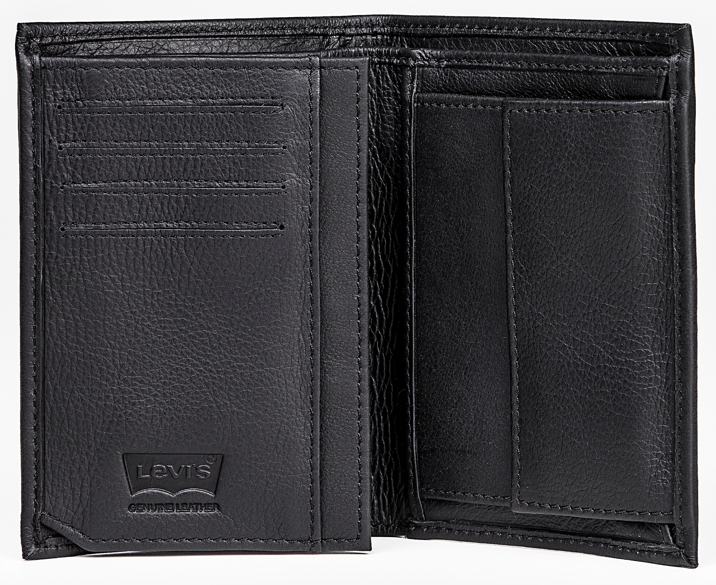 Levi's® Geldbörse »VINTAGE TWO HORSE VERTICAL COIN WALLET«, mit schöner Prägung Herrenbörse Portemonnaie Leder