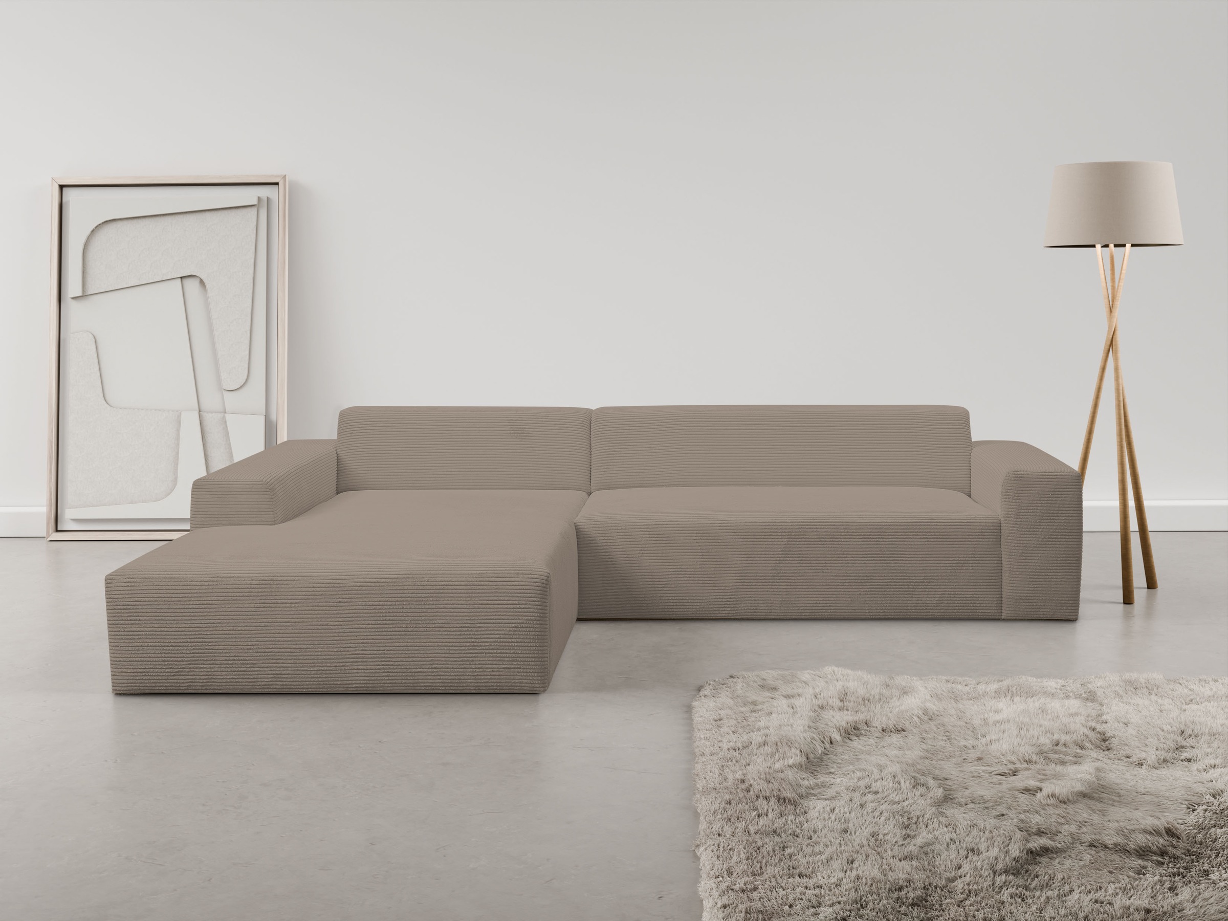 WERK2 Ecksofa »Zeus-XL, Mega-Sofa mit großer Sitztiefe, Stellmaße 311cm x 2 günstig online kaufen