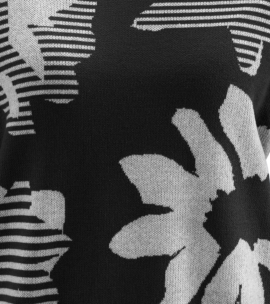 Aniston SELECTED Strickpullover, mit trendiger und großflächiger Jacquardmusterung
