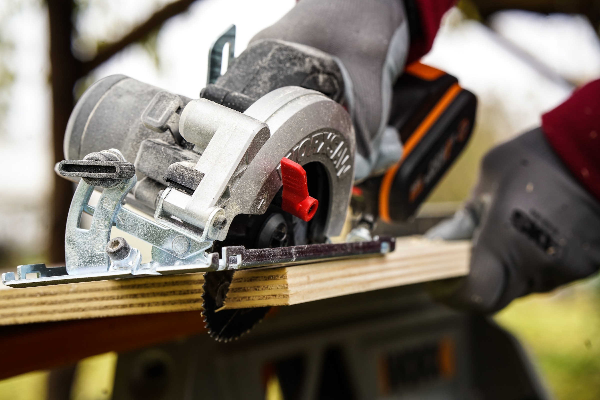 Worx Akku-Handkreissäge »WX531.9 NITRO«, für präzise Schnitte in Holz, Metall, PVC uvm., ohne Akku & Ladegerät