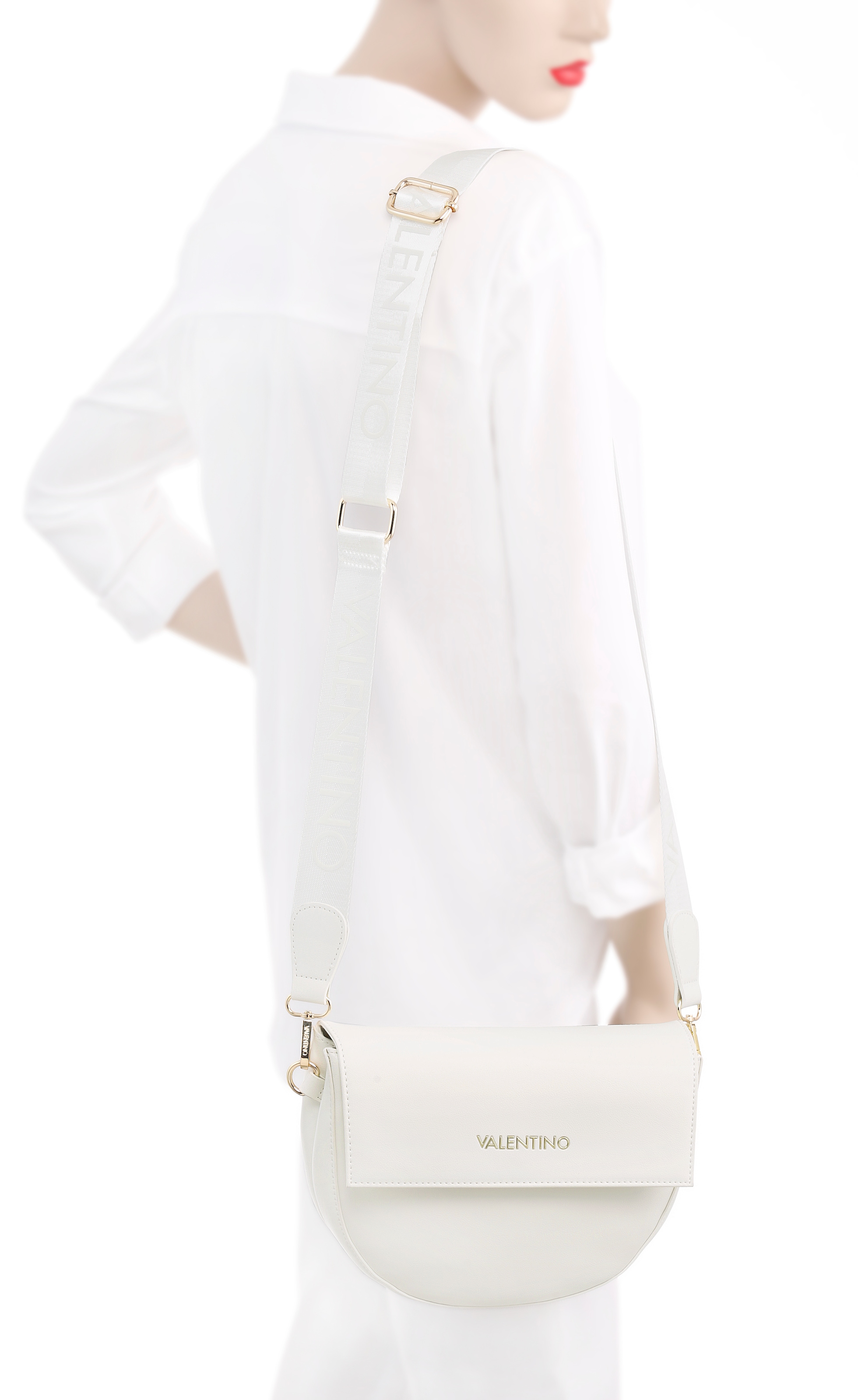 VALENTINO BAGS Umhängetasche »BIGS«, Handtasche Damen Schultertasche mit goldfarbenen Details
