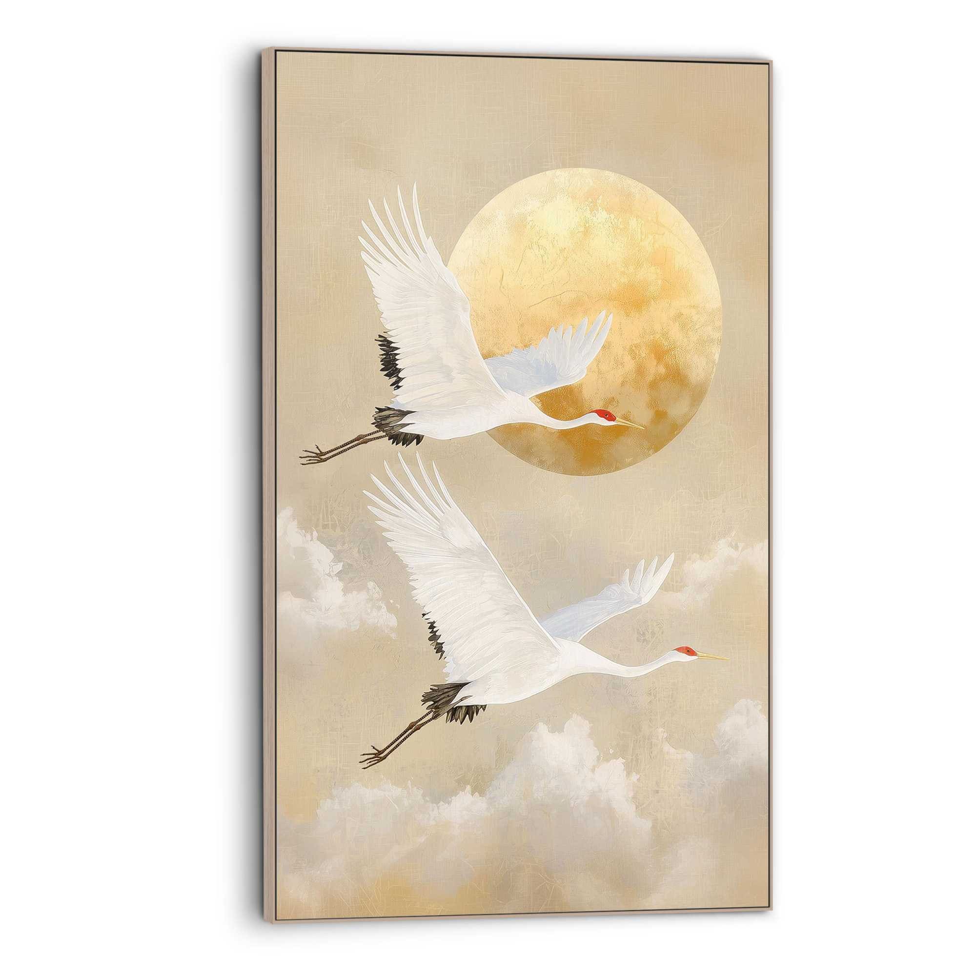 Reinders! Wandbild »Vögel im Mondlicht«, Wohnzimmer - Braun - MDF - Tiere - günstig online kaufen