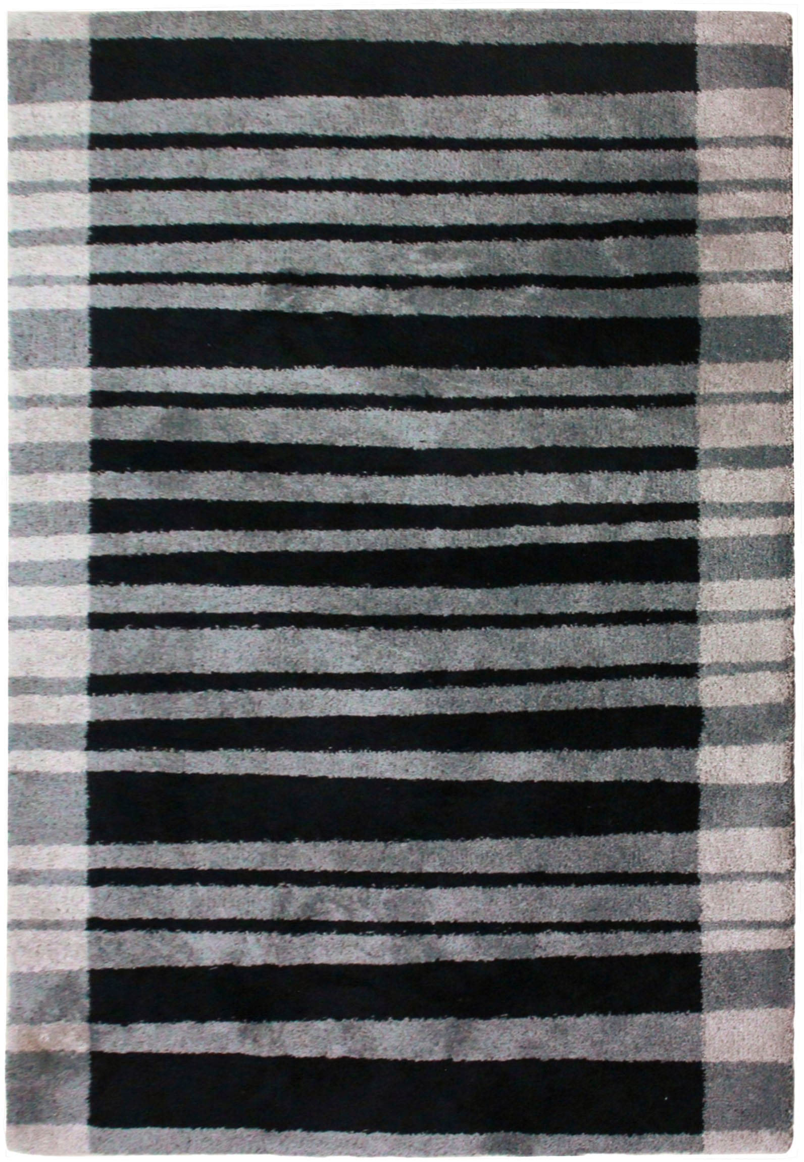 Bruno Banani Hochflor-Teppich »Cameo-Bordüre«, rechteckig, gestreiftes  Muster mit Bordüre, angenehme Haptik, Streifen bequem und schnell bestellen