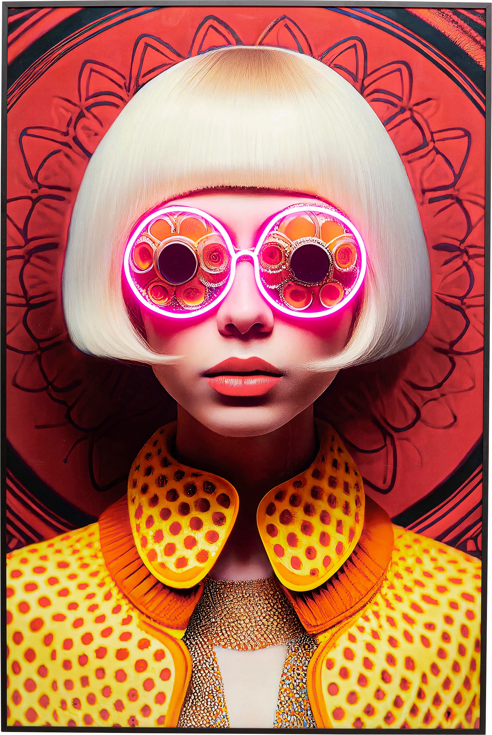 Kare Design LED-Bild »Bild Fancy Blonde Lady 120x80cm«