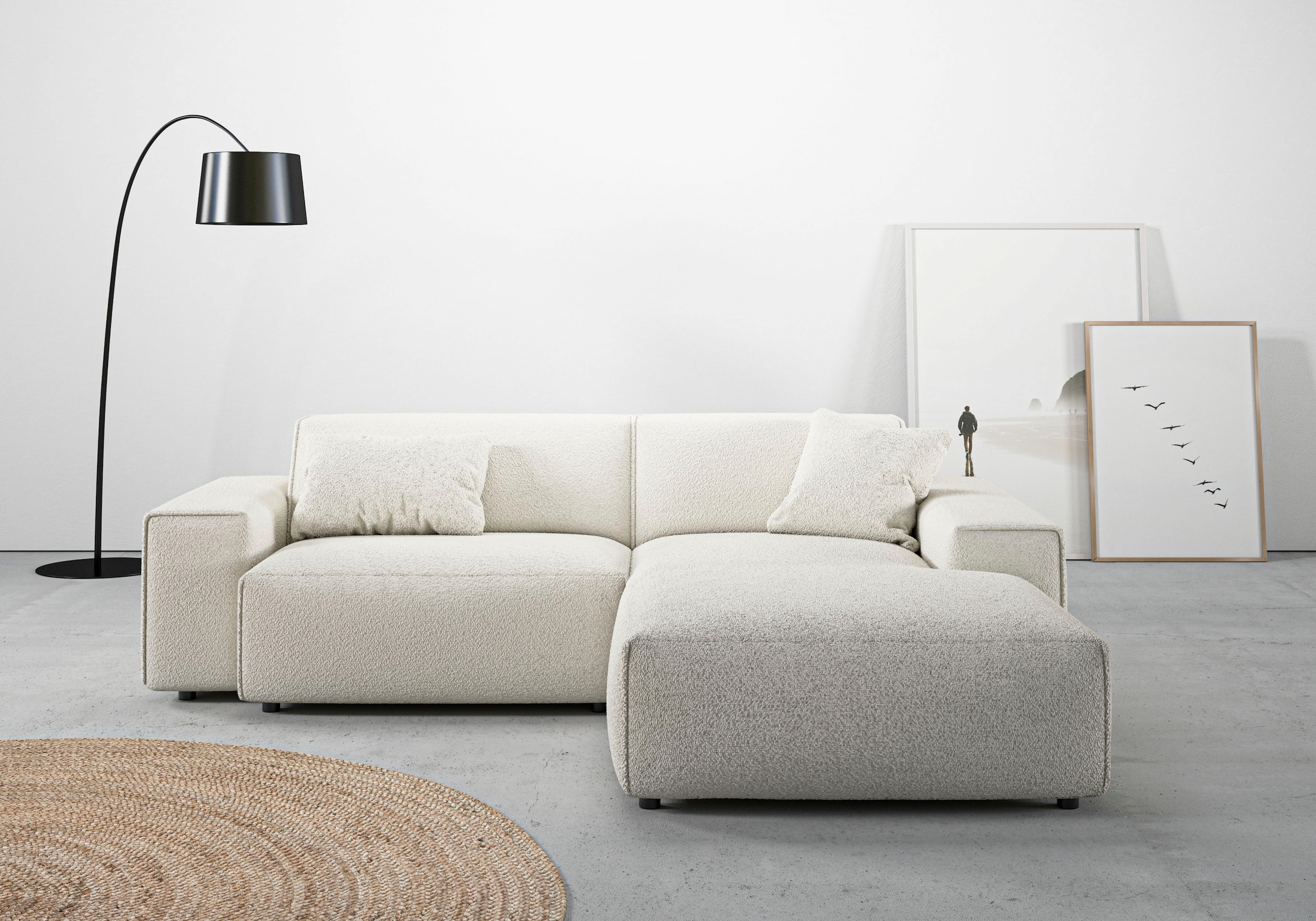 andas Ecksofa »Glimminge L-Form auch in Breitcord, Feincord + Easy care-Bez günstig online kaufen