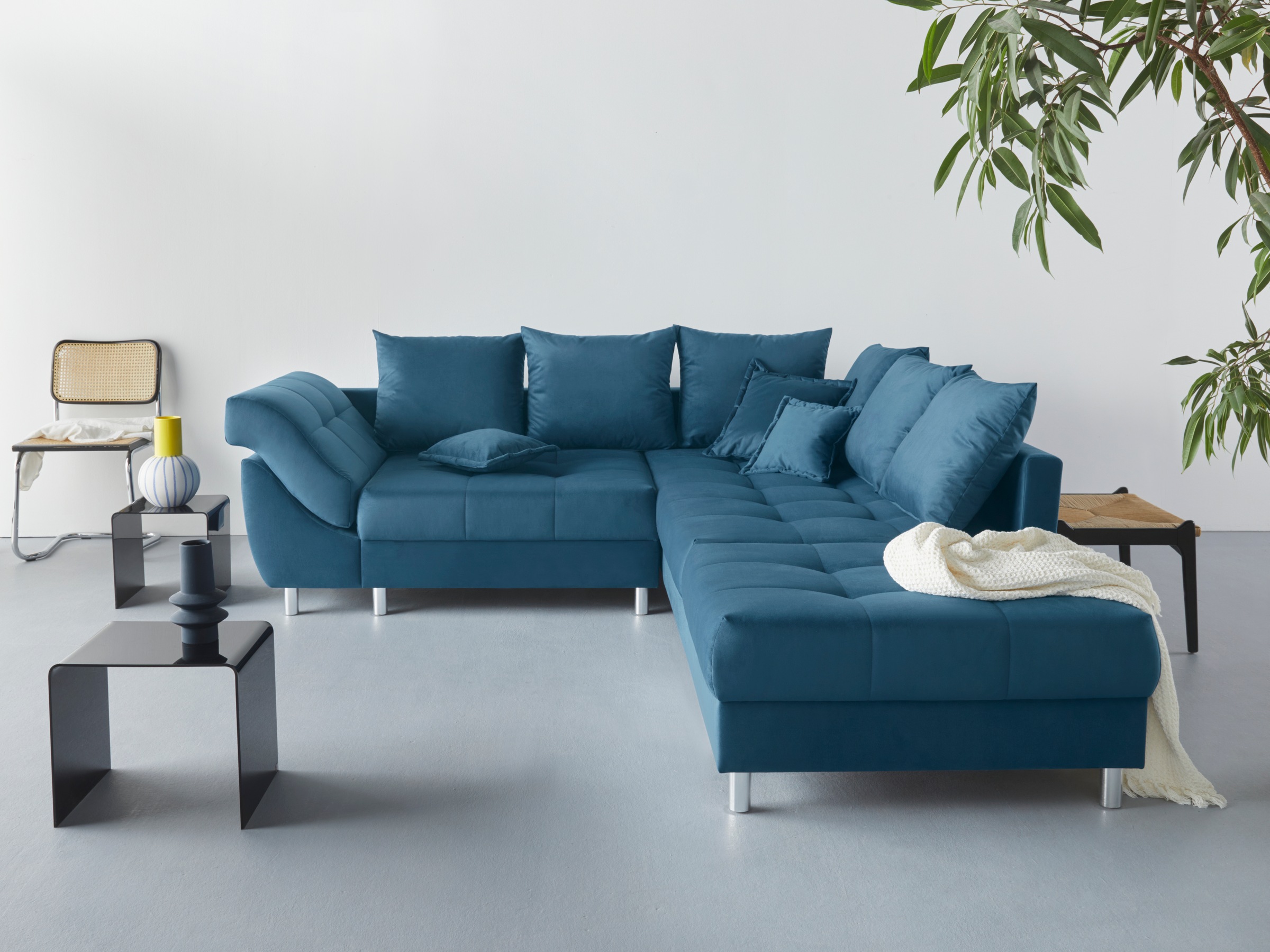 COLLECTION AB Ecksofa »(Spar-Set) Innsbruck L-Form und Hocker«, (Spar-Set), günstig online kaufen